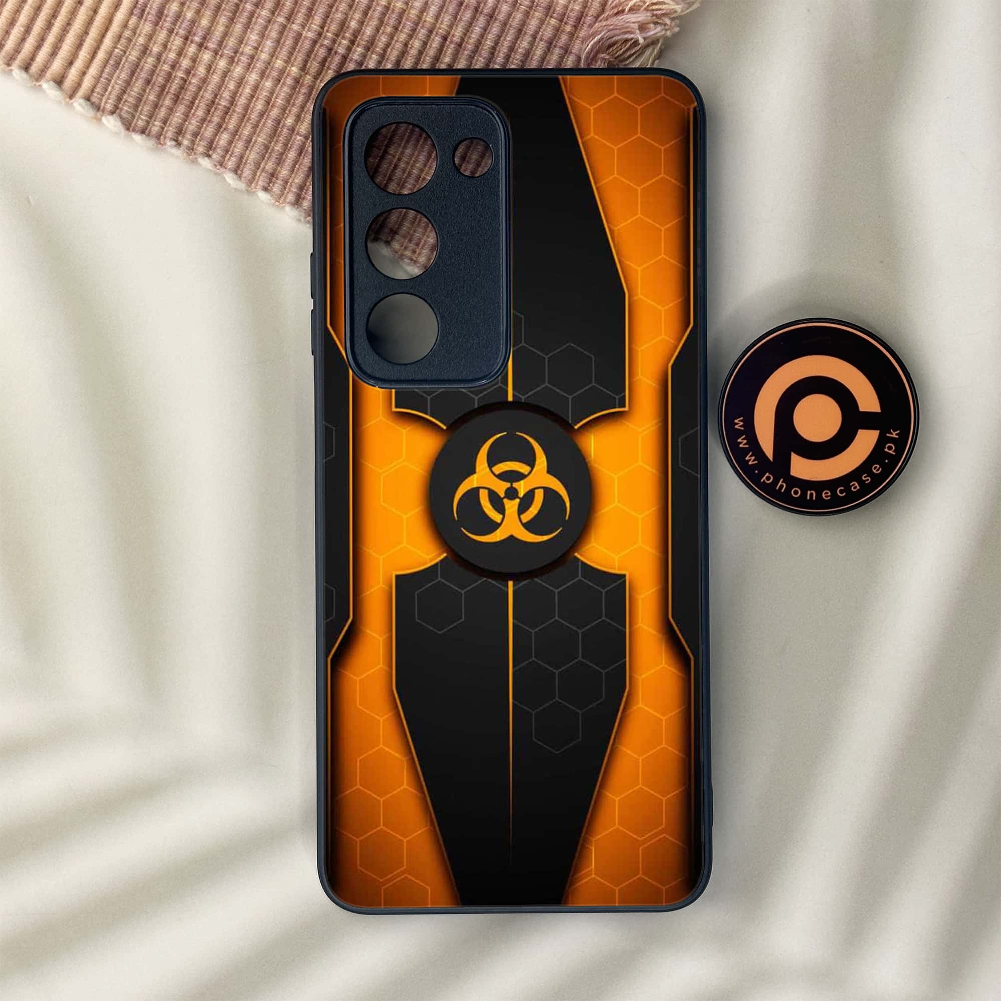 Oppo A5 2025 - Biohazard Sign Series - Premium Metal Printed soft Bumper shock Proof Case