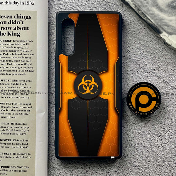 LG G9 / LG velvet  - Biohazard Sign Design 1  - Premium Printed Glass soft Bumper shock Proof Case  CS-30834