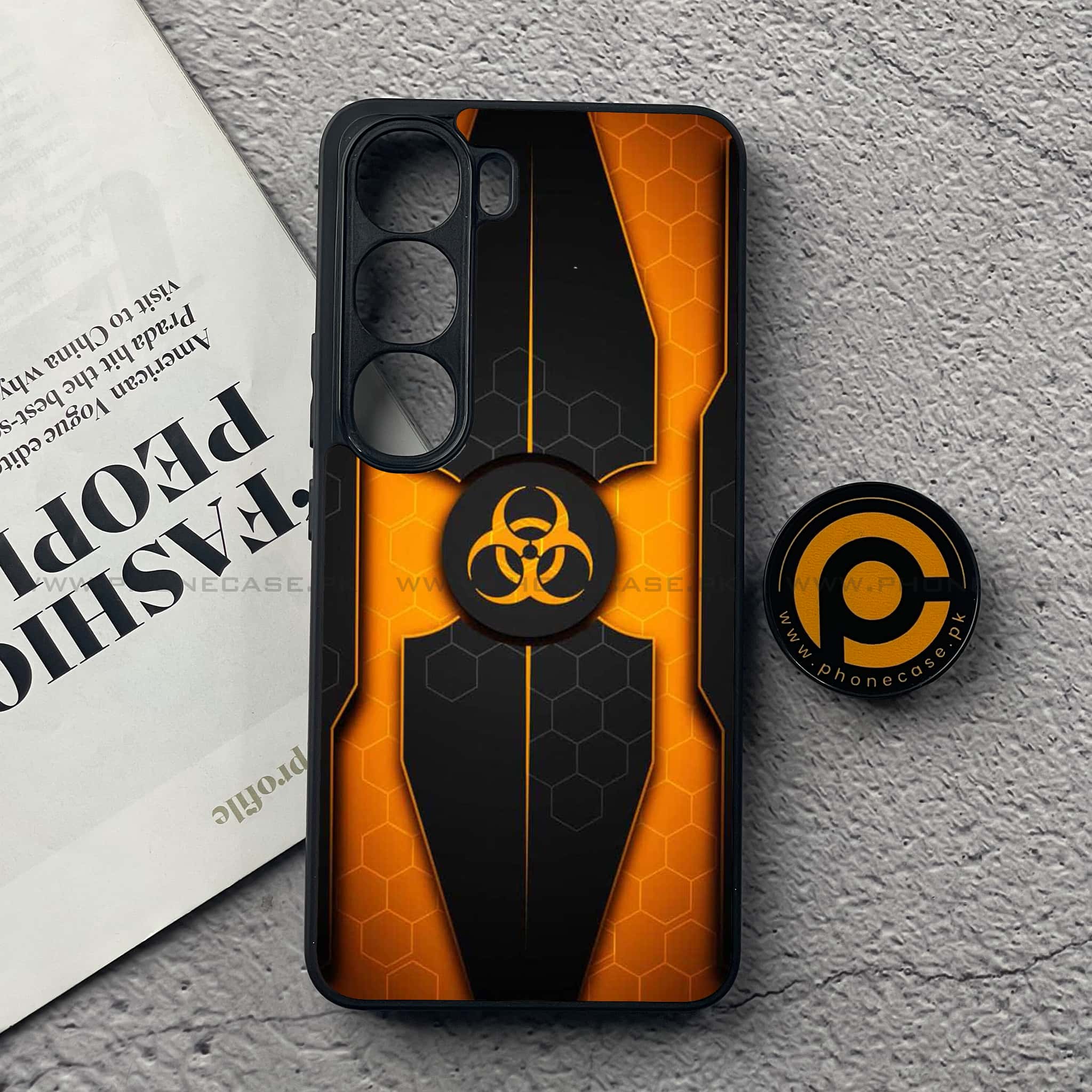 Vivo Y200 4G - Biohazard Sign Series - Premium Metal Printed soft Bumper Shock Proof Case