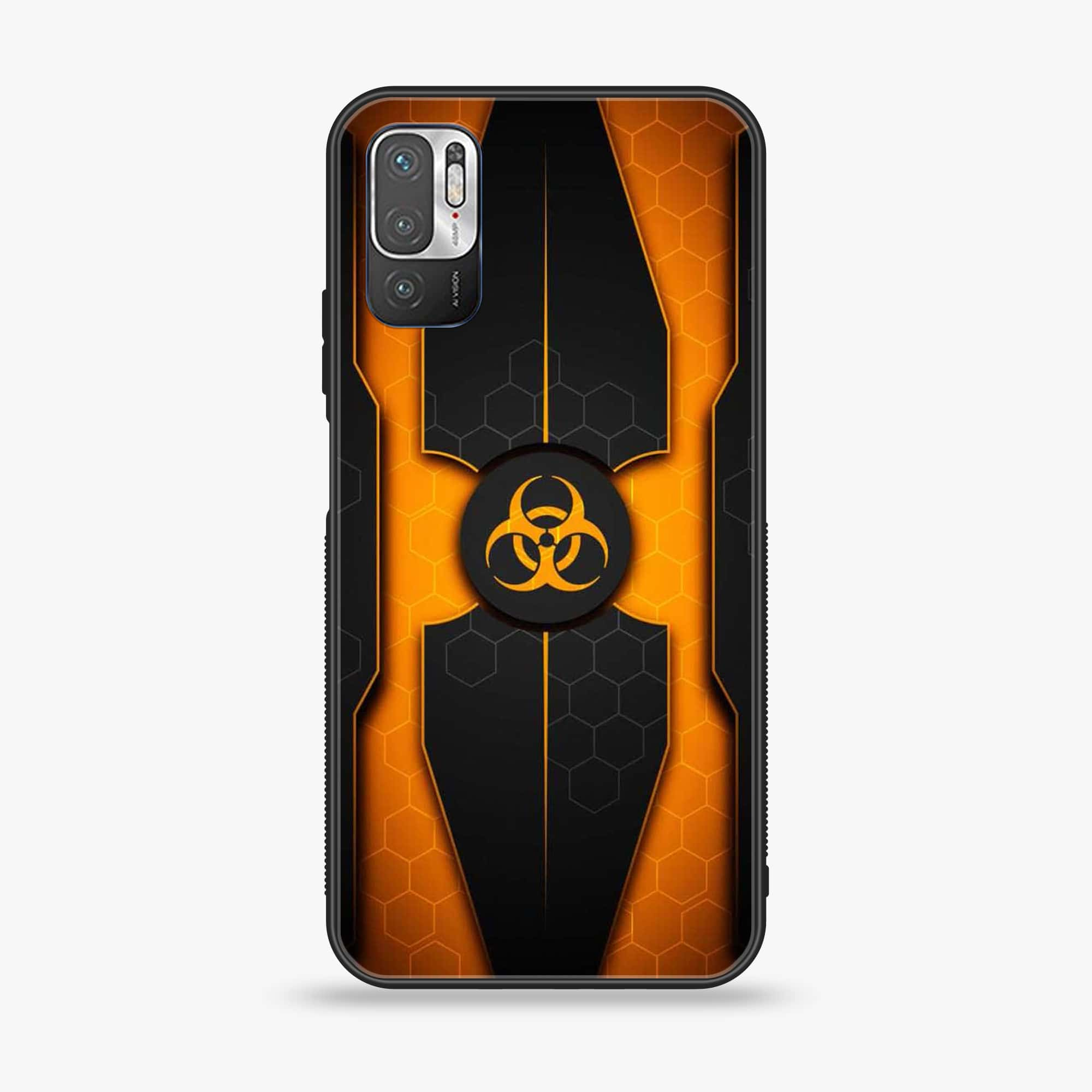 Xiaomi Redmi Note 10 5G - Biohazard Sign Series - Premium Printed Glass soft Bumper shock Proof Case