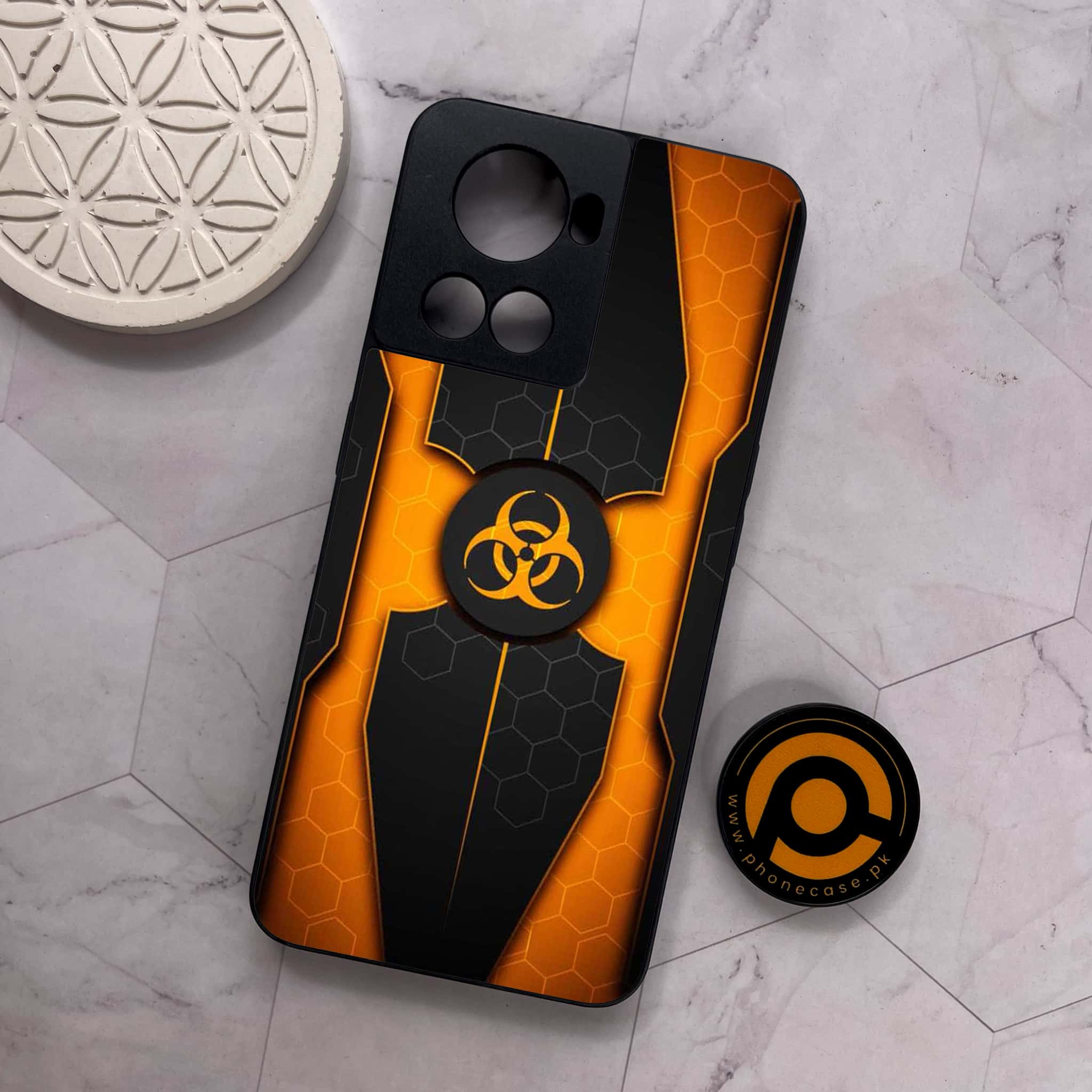 OnePlus 10R - Biohazard Sign Series - Premium Metal Printed soft Bumper shock Proof Case