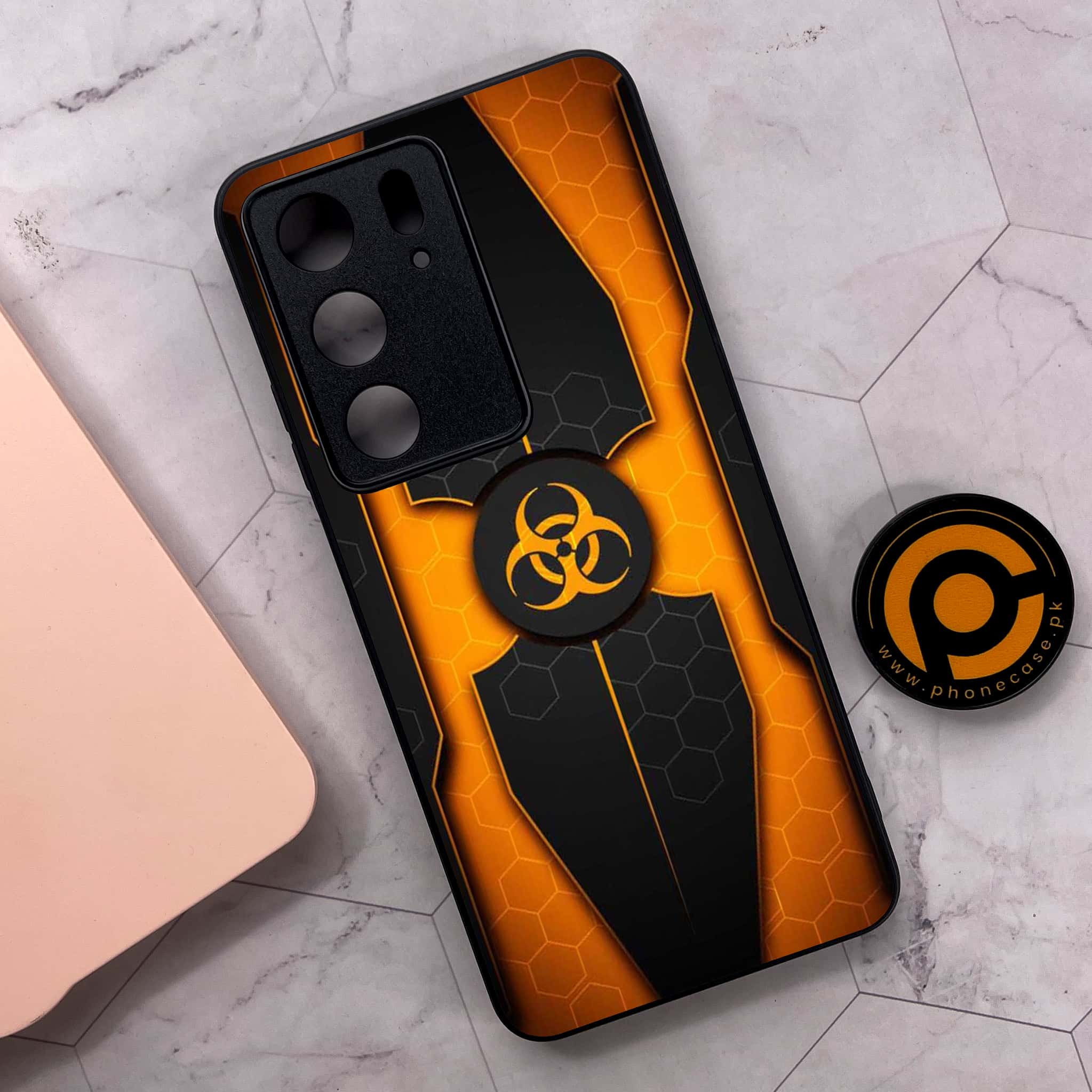 Realme C75x 4G - Biohazard Sign Series - Premium Metal Printed soft Bumper shock Proof Case