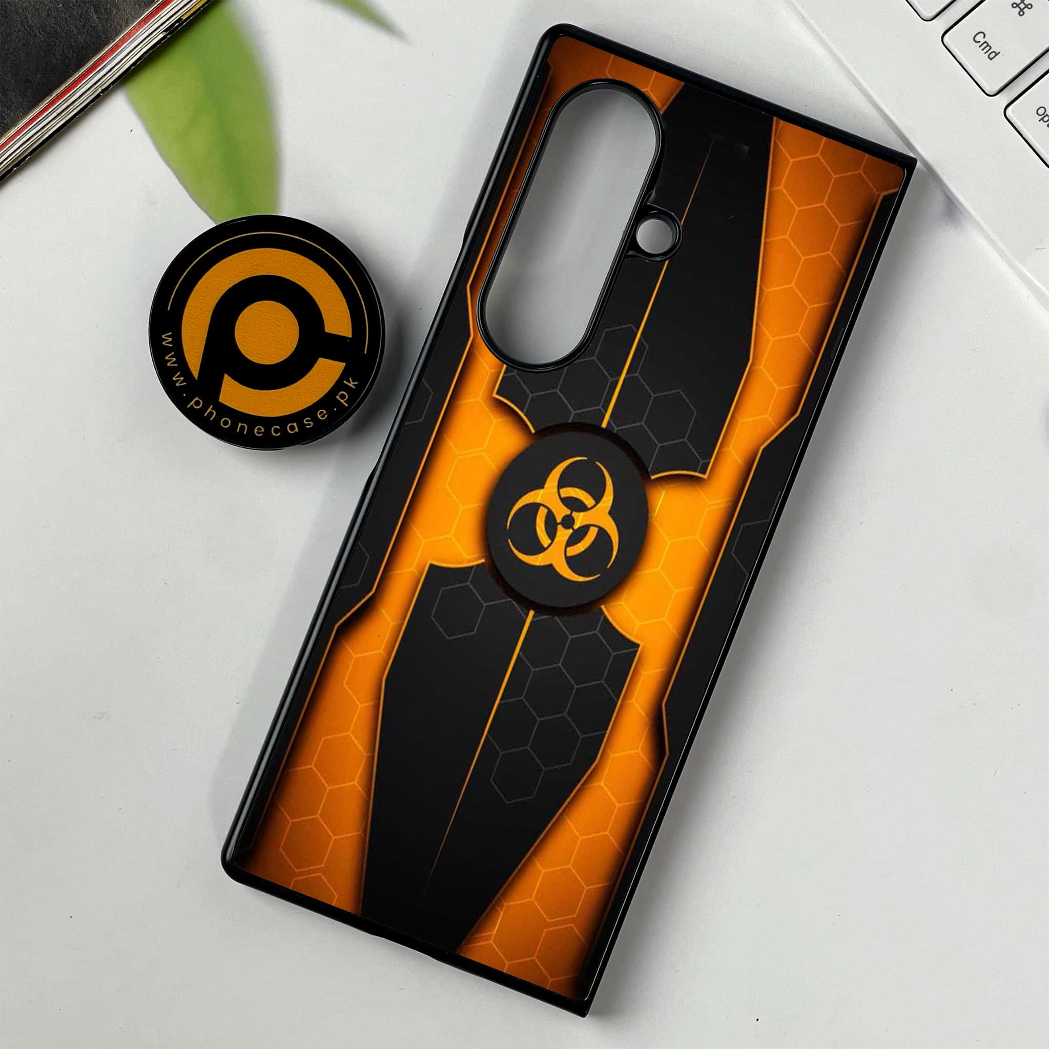 Samsung Galaxy Z Fold 7 - Biohazard Sign Series - Premium Metal Printed soft Bumper shock Proof Case
