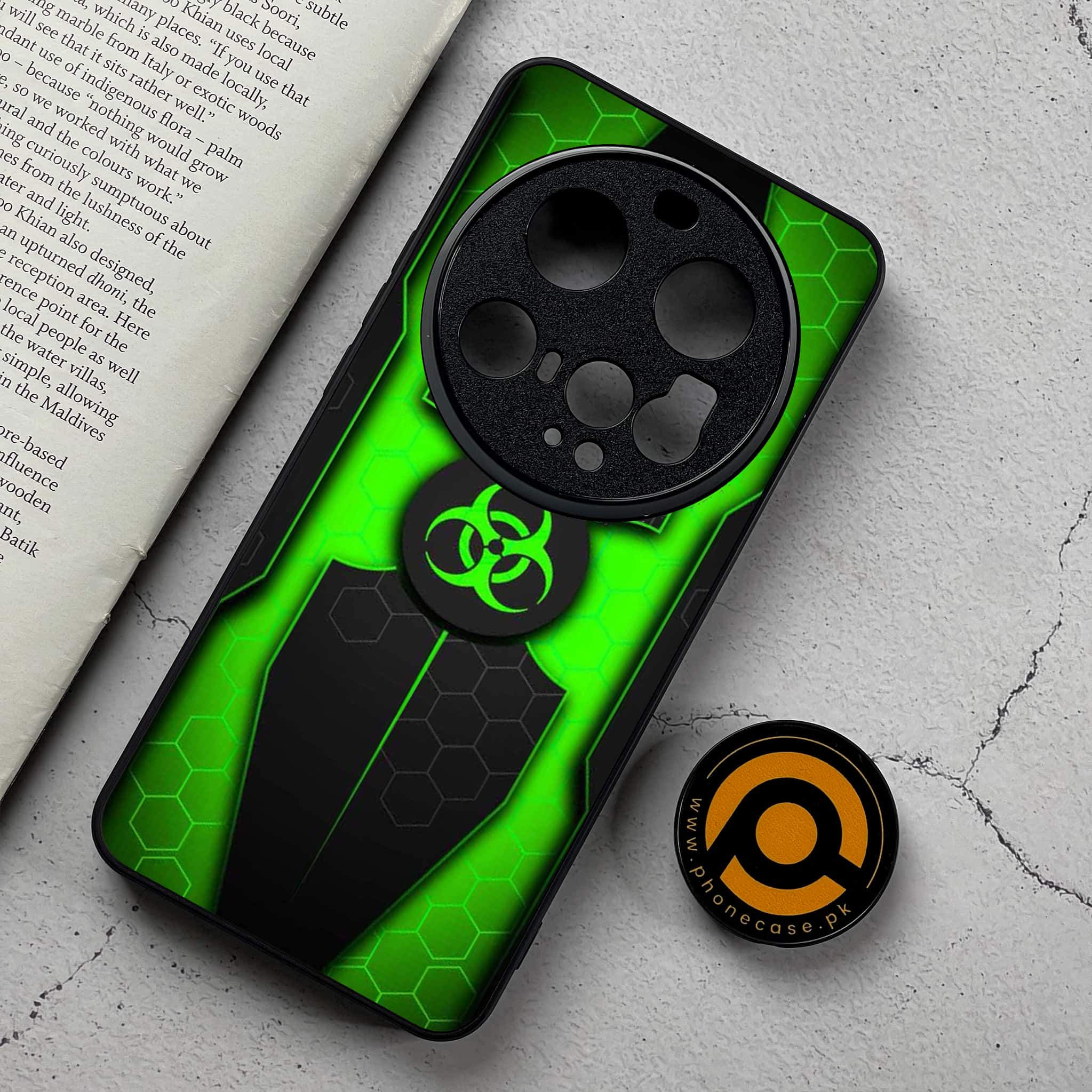 Xiaomi 15 Ultra - Biohazard Sign Series - Premium Metal Printed Soft Bumper Shockproof Case
