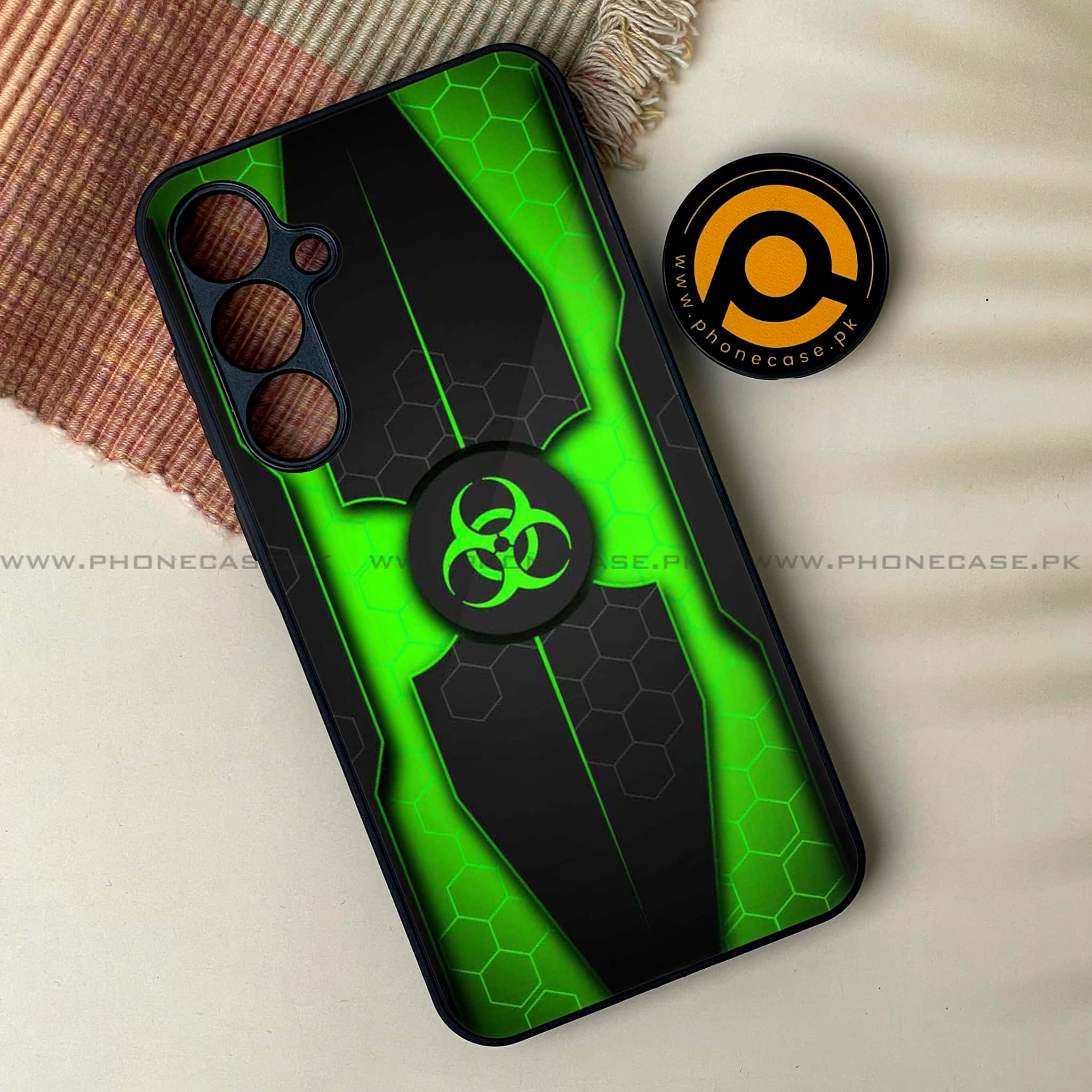 Galaxy A55 5G - Biohazard Sign Series -  Premium Printed Metal soft Bumper shock Proof Case