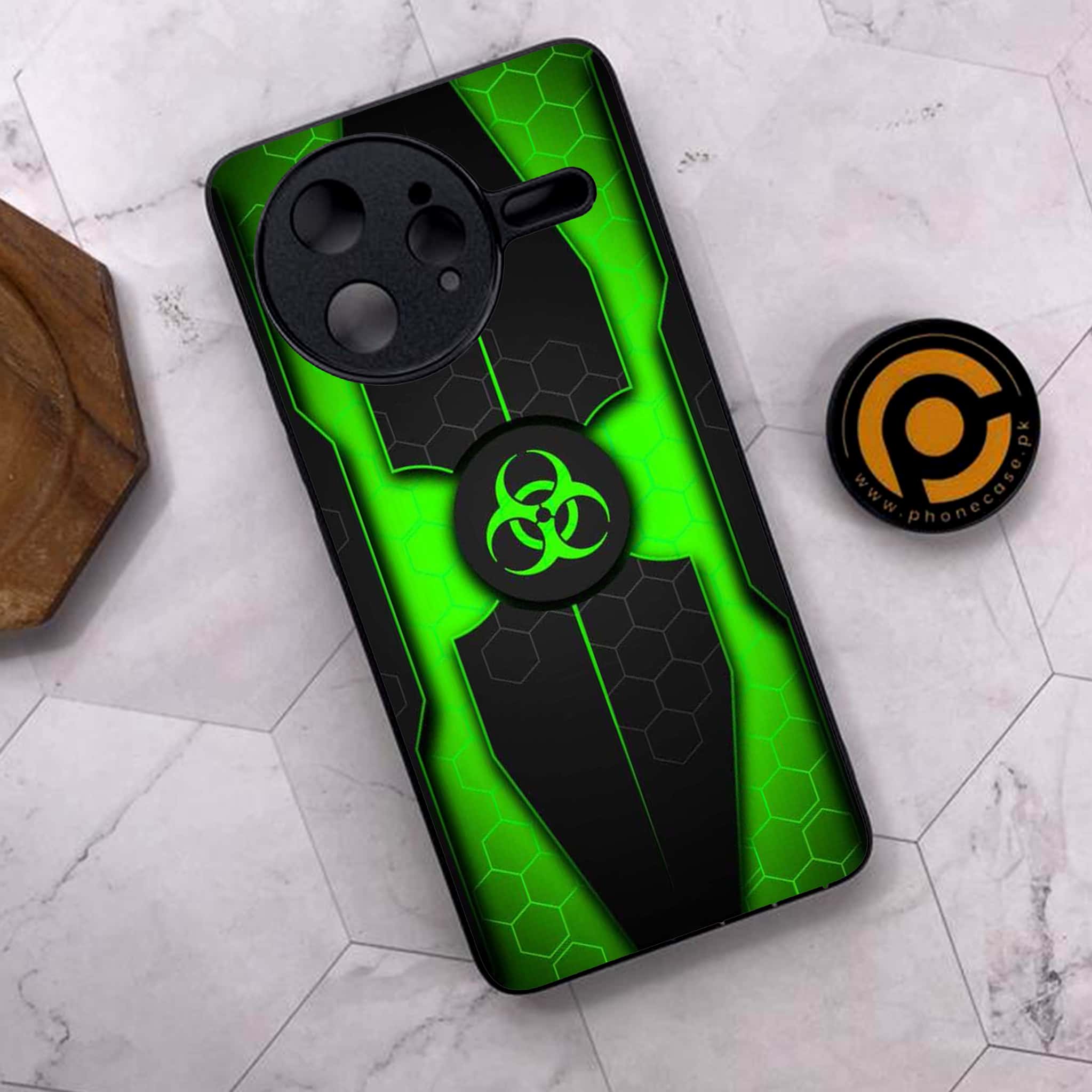 Xiaomi Poco F7 Ultra 5G - Biohazard Sign Series - Premium Metal Printed soft Bumper shock Proof Case