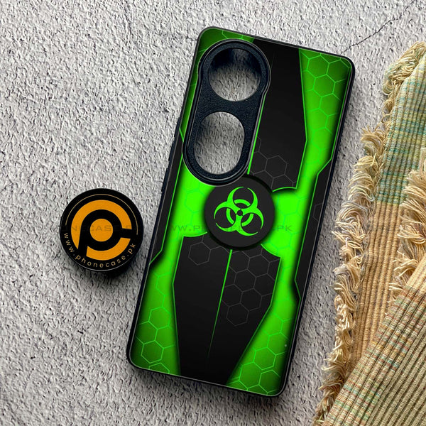 Vivo V40 - Biohazard Sign Design 3 - Premium Printed Glass soft Bumper shock Proof Case CS-23436