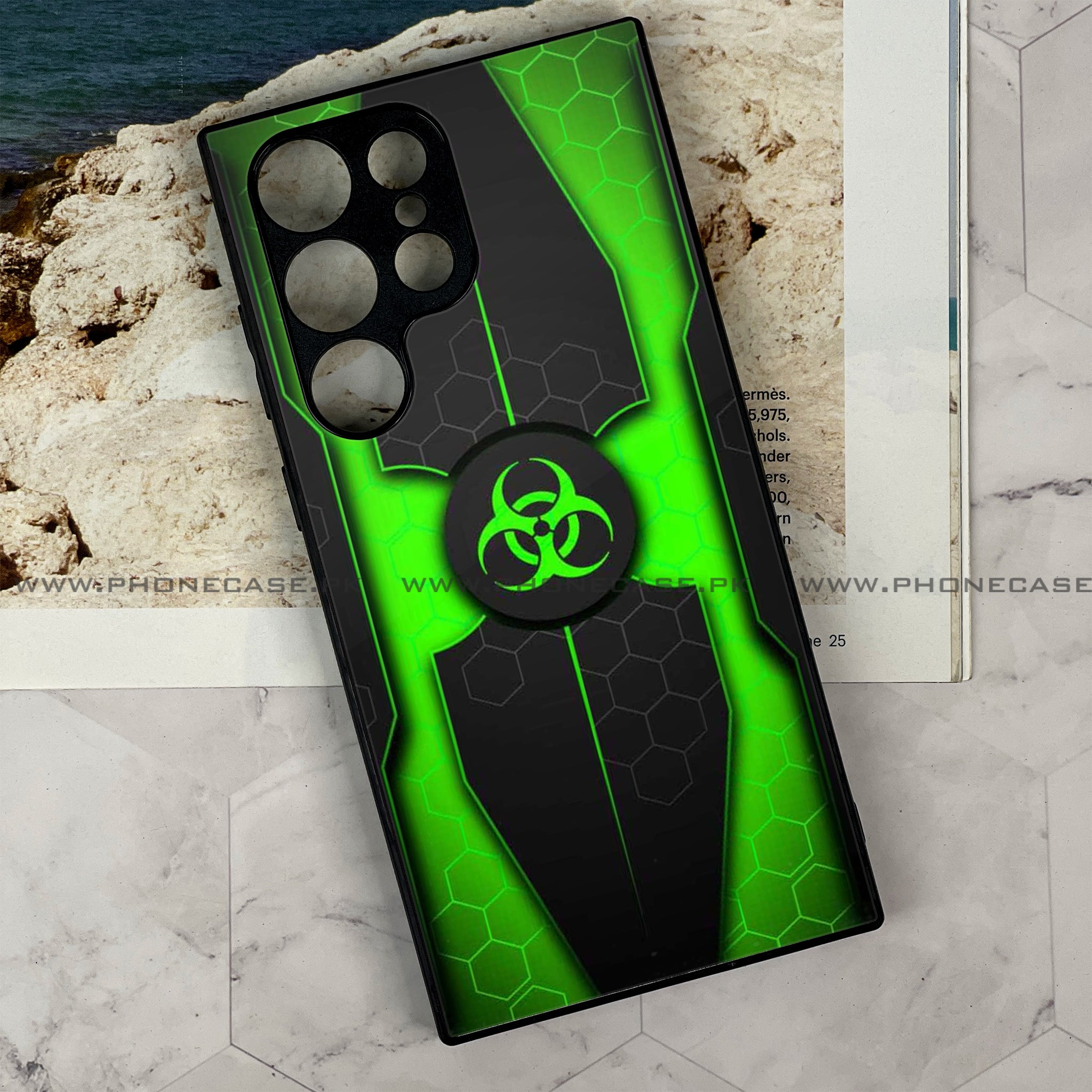 Galaxy S21 Ultra - Biohazard Sign Series - Premium Metal Printed soft Bumper shock Proof Case