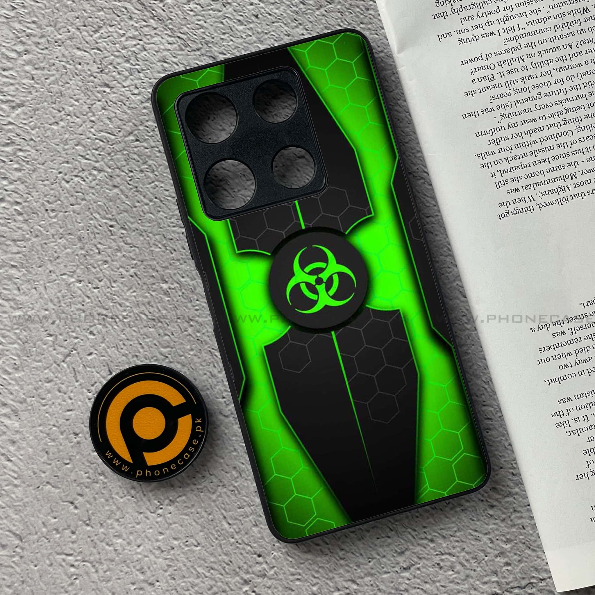 Infinix Note 30 Pro - Biohazard Sign Series - Premium Metal Printed soft Bumper shock Proof Case