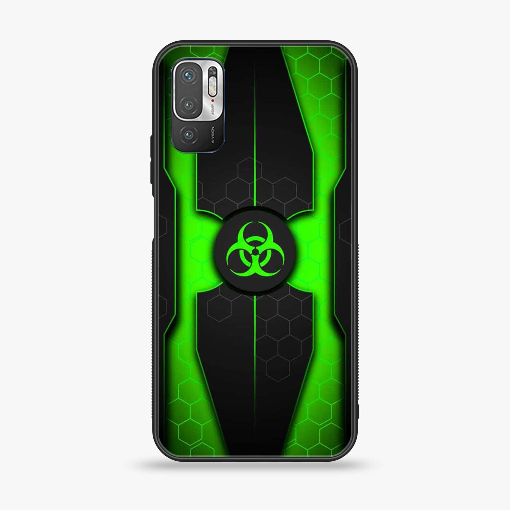 Xiaomi Redmi Note 10 5G - Biohazard Sign Series - Premium Printed Glass soft Bumper shock Proof Case