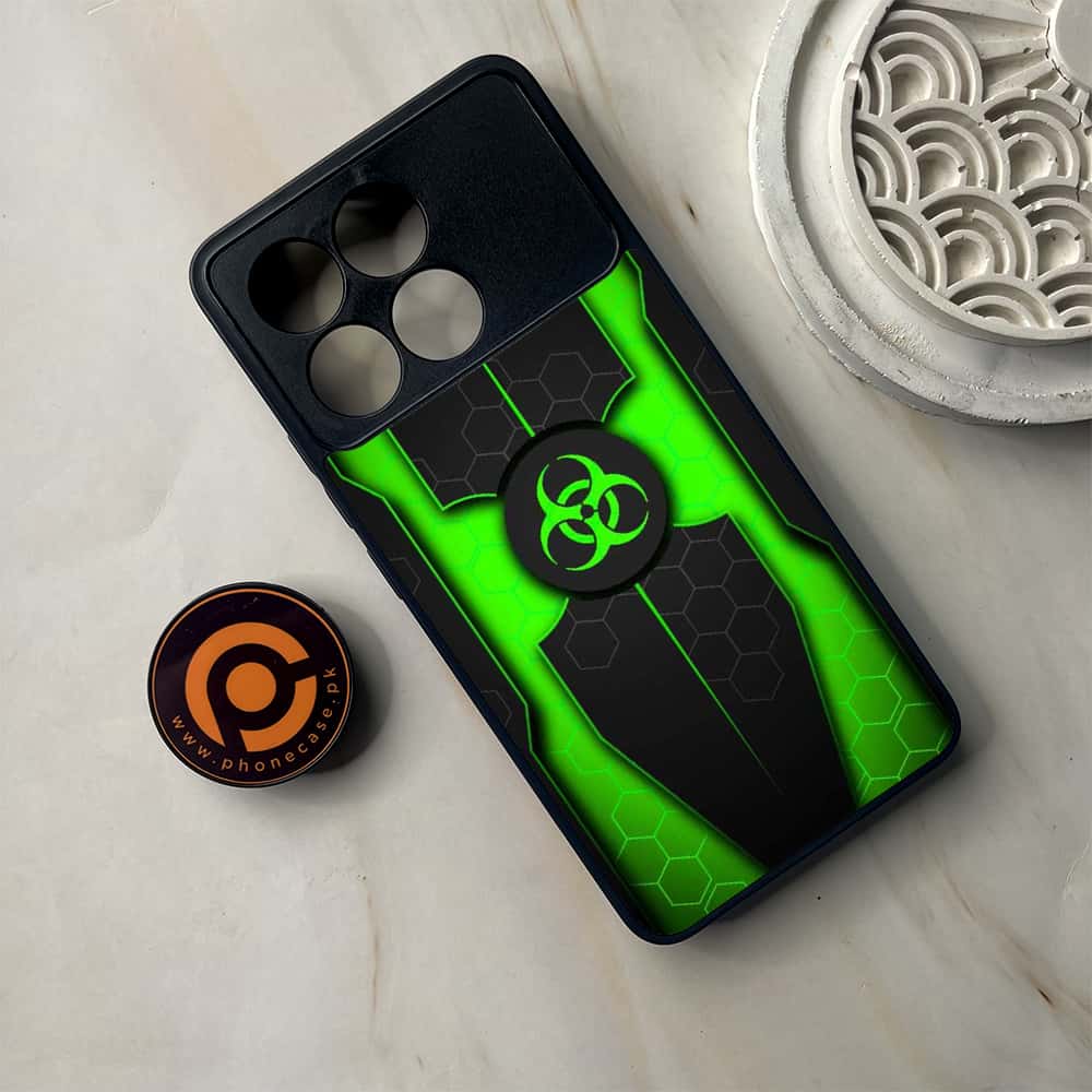 Xiaomi Poco F6 Pro - Biohazard Sign Series - Premium Metal Printed soft Bumper shock Proof Case