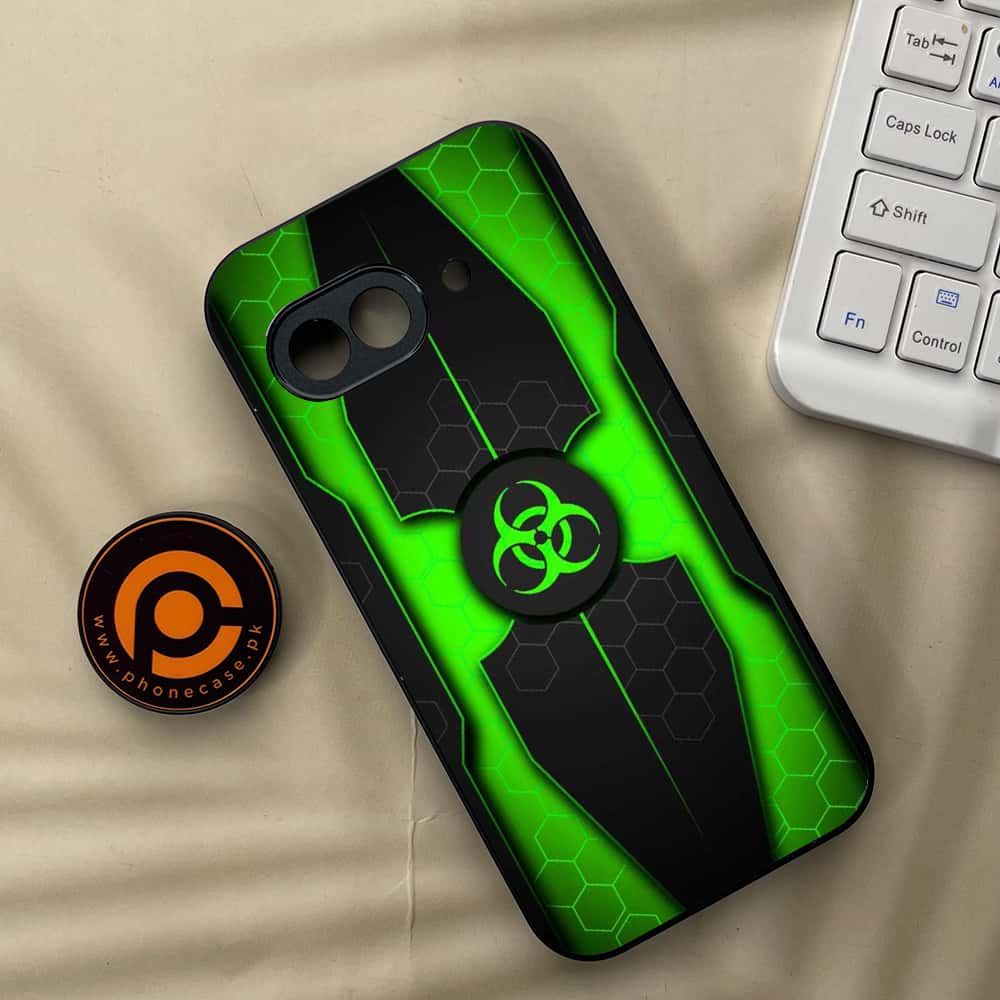 Google Pixel 9a - Biohazard Sign Series - Premium Metal Printed soft Bumper Shock Proof Case