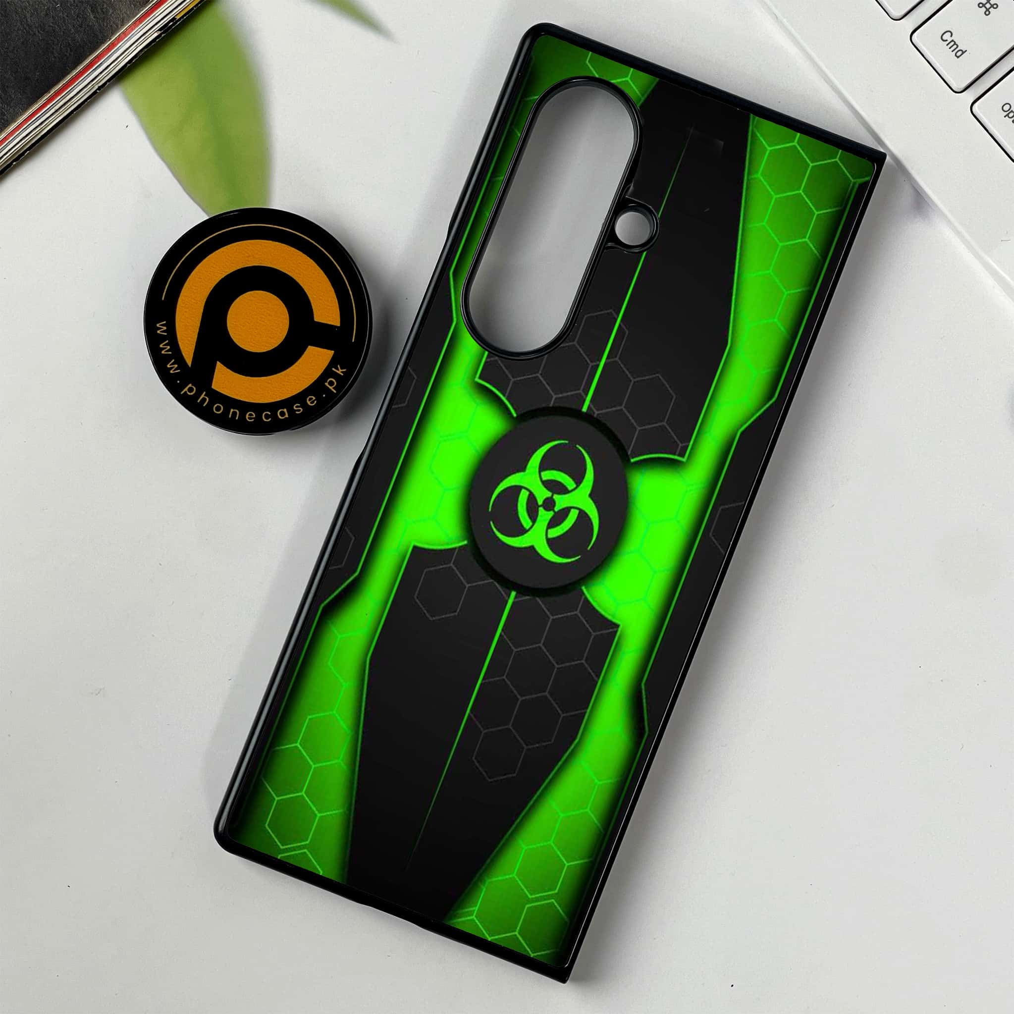 Samsung Galaxy Z Fold 7 - Biohazard Sign Series - Premium Metal Printed soft Bumper shock Proof Case