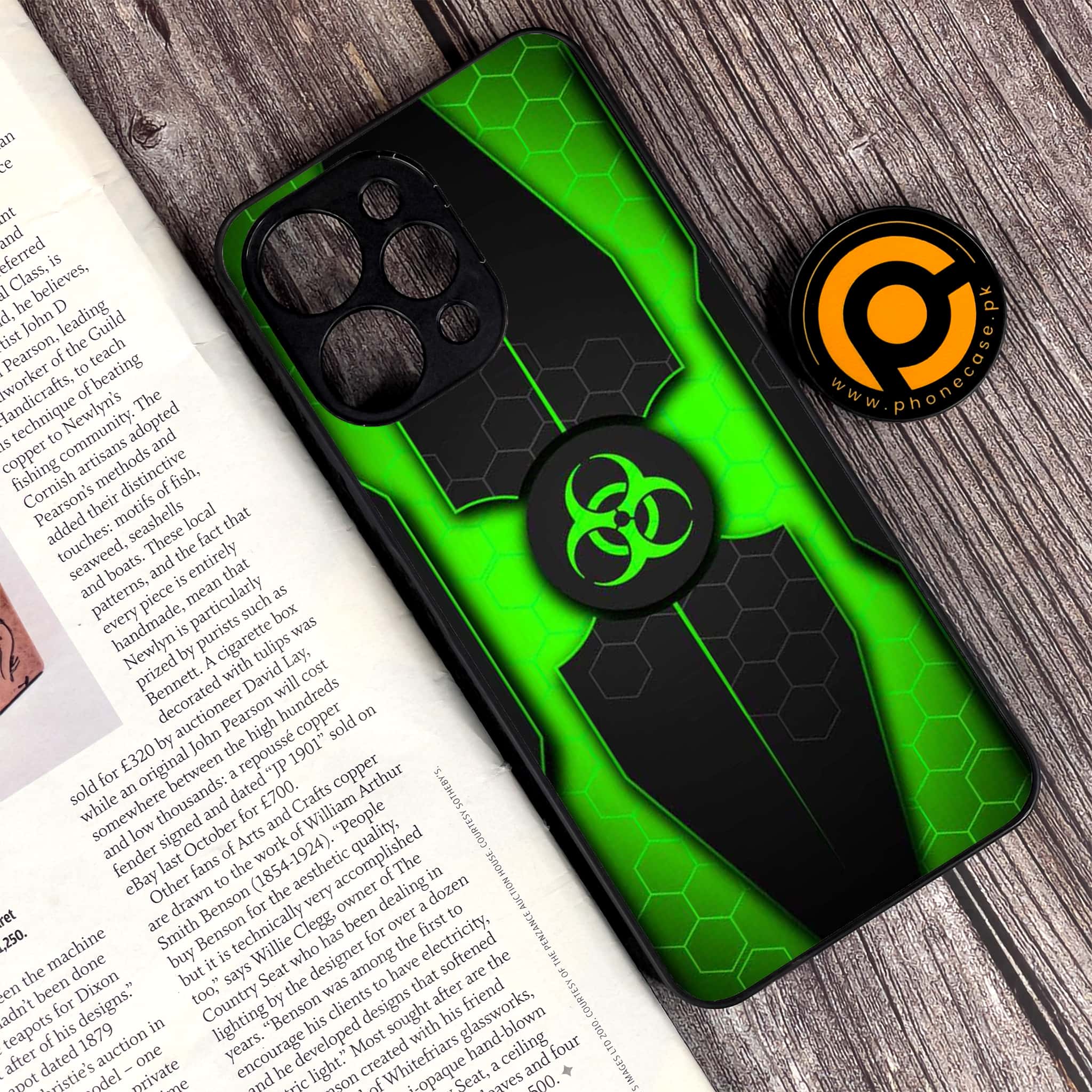 Xiaomi Redmi 12 - Biohazard Sign Series - Premium Printed Glass soft Bumper shock Proof Case