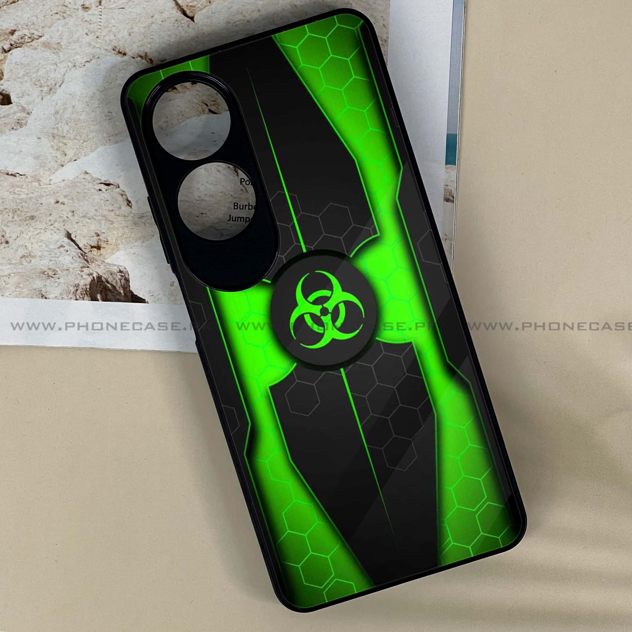 Oppo A60 - Biohazard Sign Series - Premium Printed Metal soft Bumper shock Proof Case