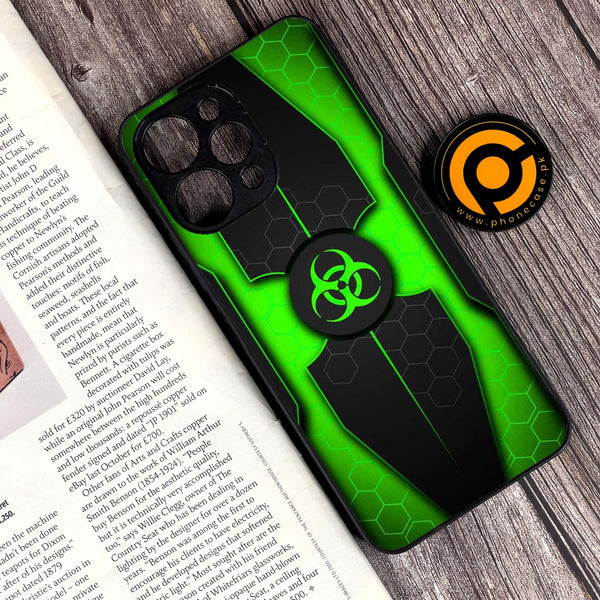 Xiaomi Redmi 12 - Biohazard Sign Design 3 - Premium Printed Glass soft Bumper shock Proof Case CS-9720