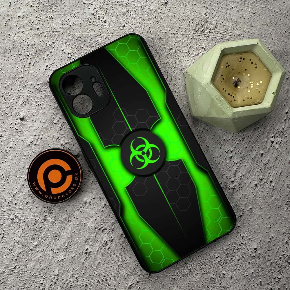 Nothing Phone 2 - Biohazard Sign Series - Premium Metal  Printed soft Bumper shock Proof Case