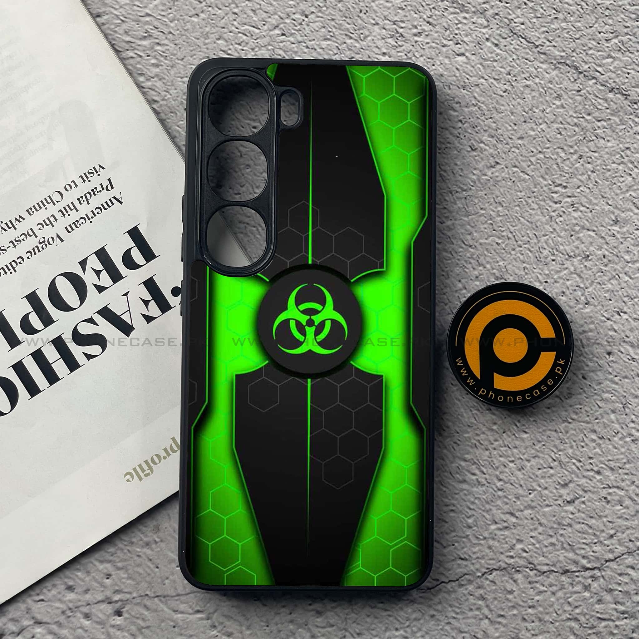 Vivo Y200 4G - Biohazard Sign Series - Premium Metal Printed soft Bumper Shock Proof Case