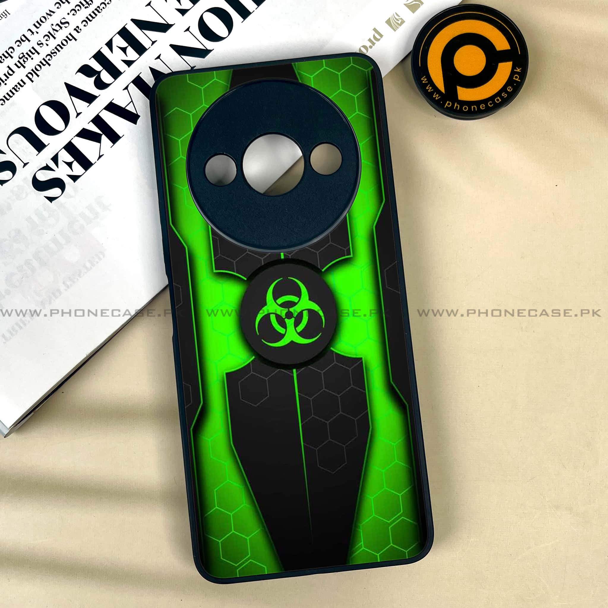 Xiaomi Redmi A3x - Biohazard Sign Series - Premium Printed Metal soft Bumper shock Proof Case