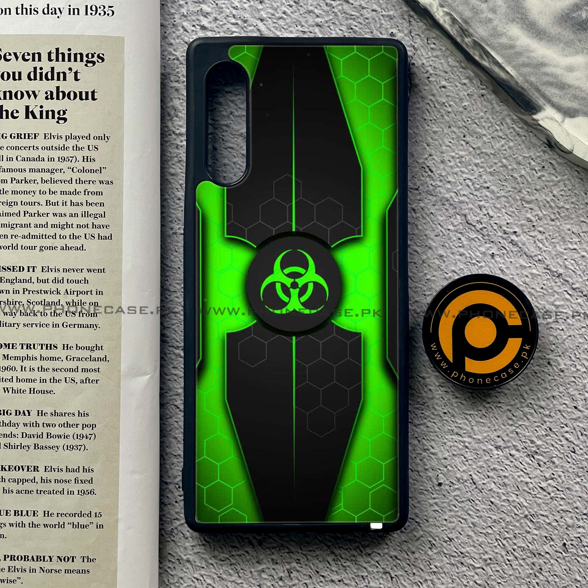 LG Velvet - Biohazard Sign Series - Premium Printed Glass soft Bumper shock Proof Case