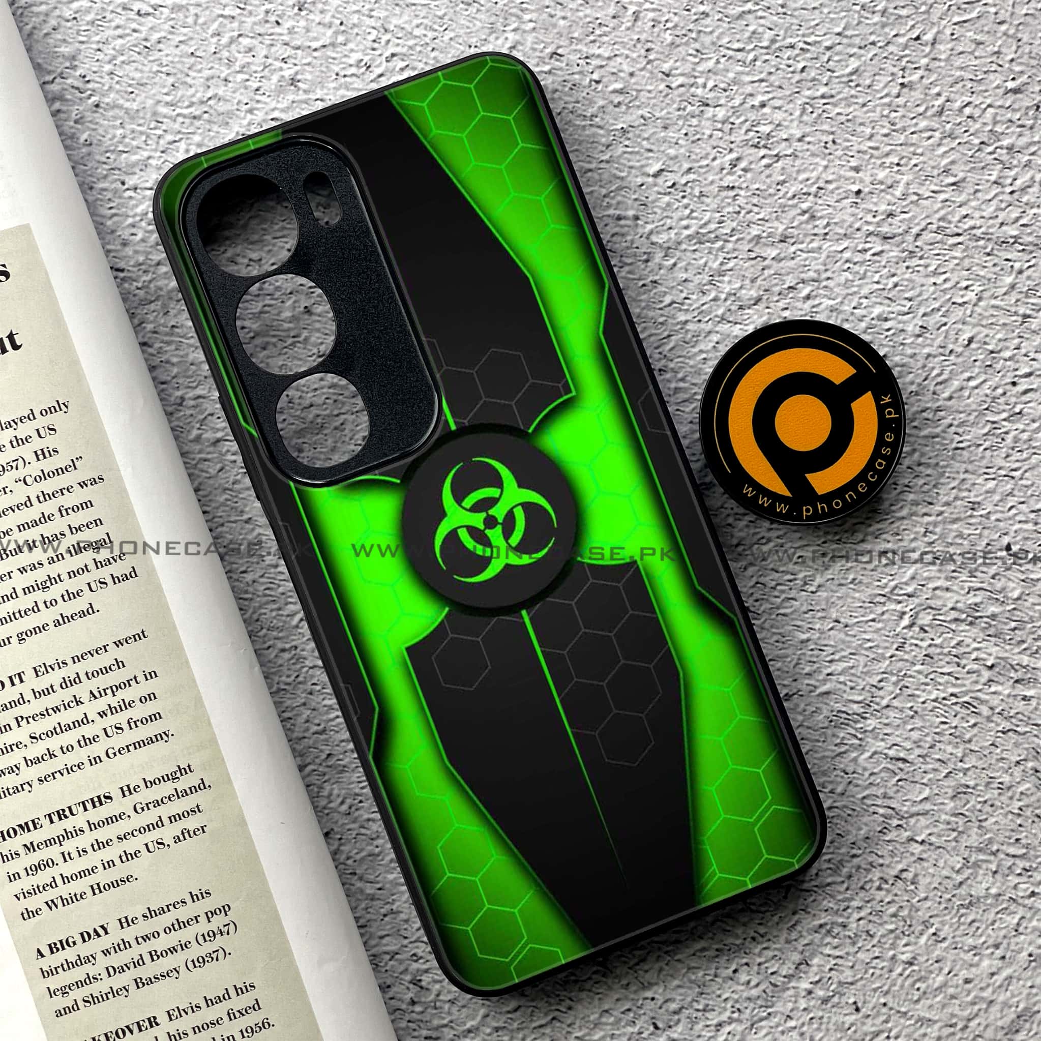 Vivo Y19s Pro - Biohazard Sign Series - Premium Metal Printed soft Bumper shock Proof Case