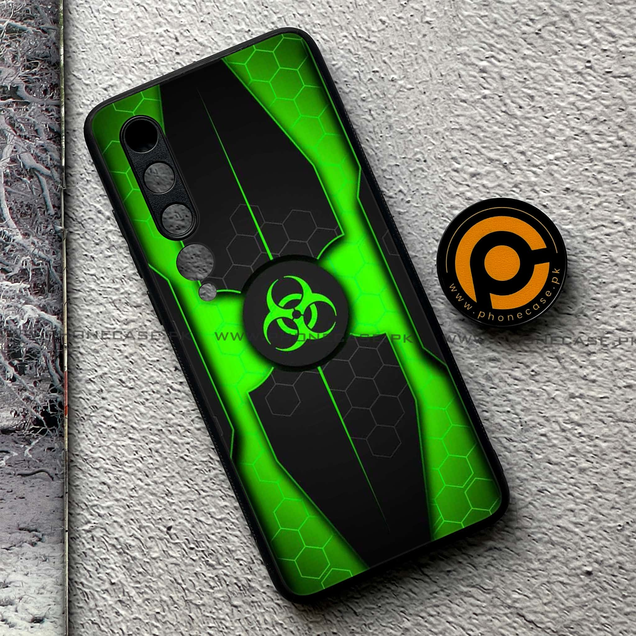 Xiaomi Mi 10 - Biohazard Sign Series - Premium Printed Glass soft Bumper shock Proof Case