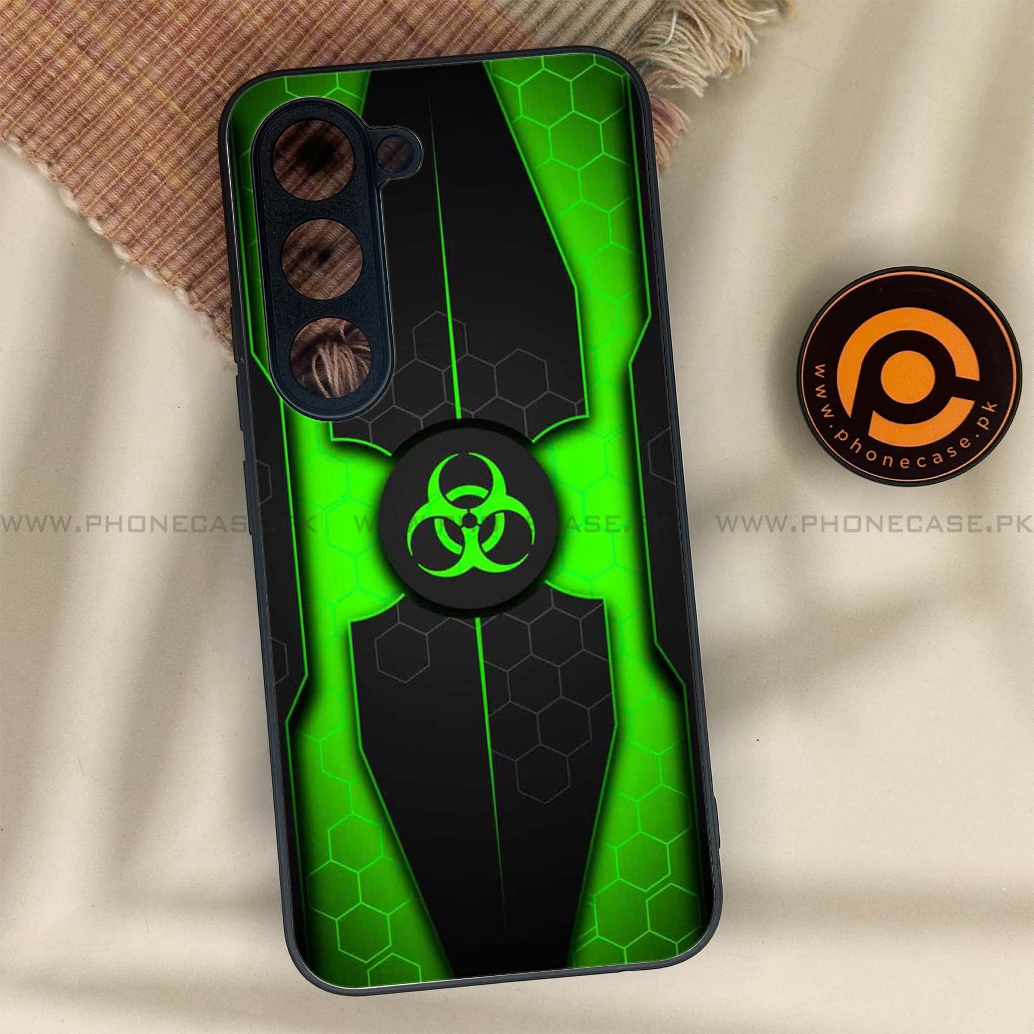 Tecno Spark 40 Pro - Biohazard Sign Series - Premium Metal Printed soft Bumper shock Proof Case