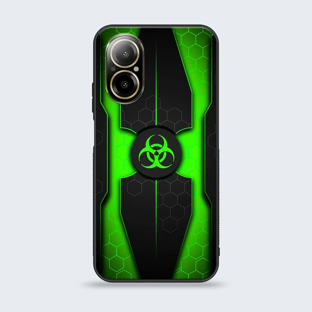 Realme C67 - Biohazard Sign Series - Premium Printed Glass soft Bumper shock Proof Case