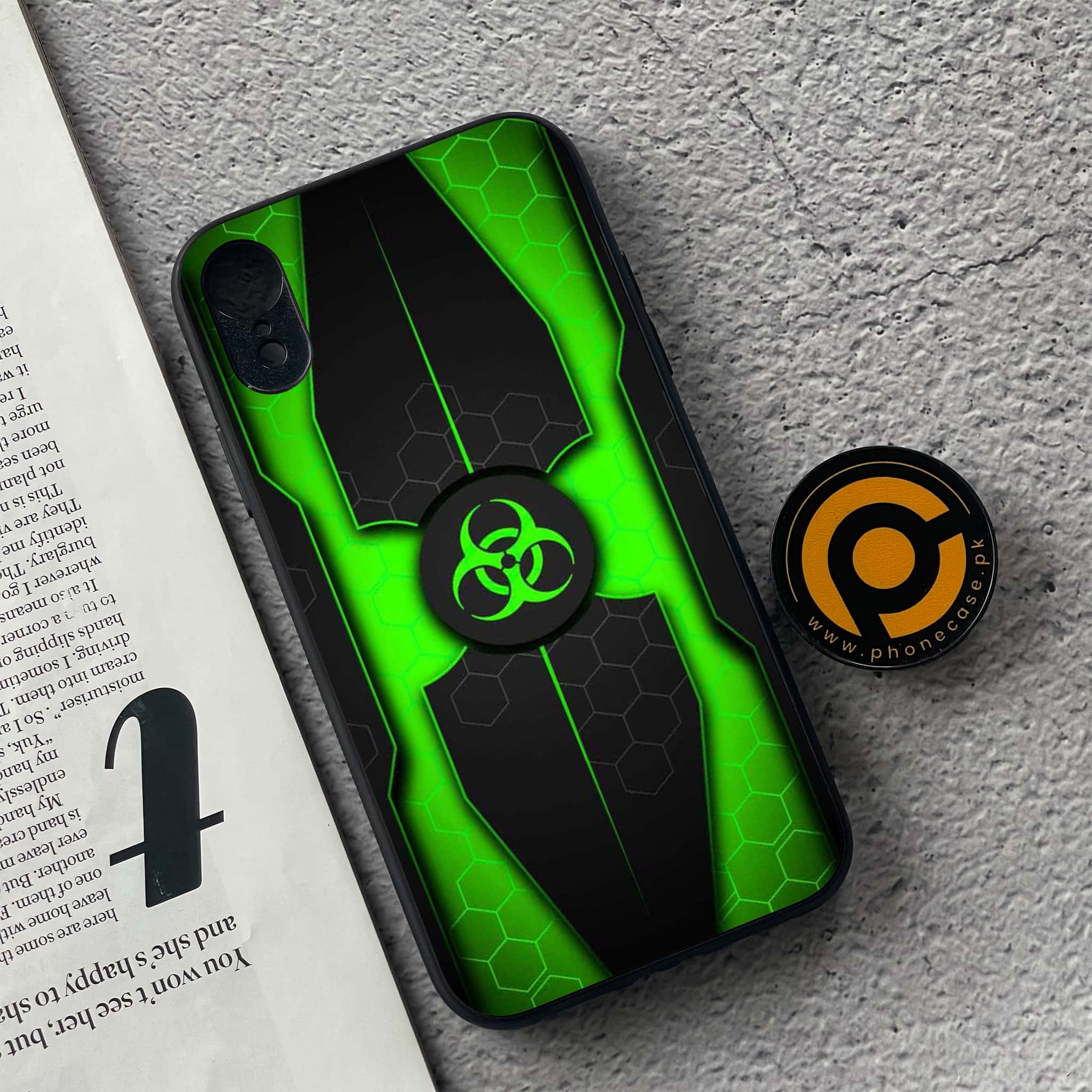 iPhone XR - Biohazard Sign Series - Premium Metal Printed soft Bumper shock Proof Case
