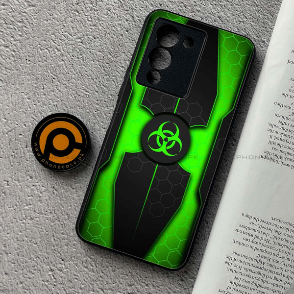 Infinix Note 12 G96 Biohazard Sign Design 3  Premium Printed Glass soft Bumper shock Proof Case CS-35830