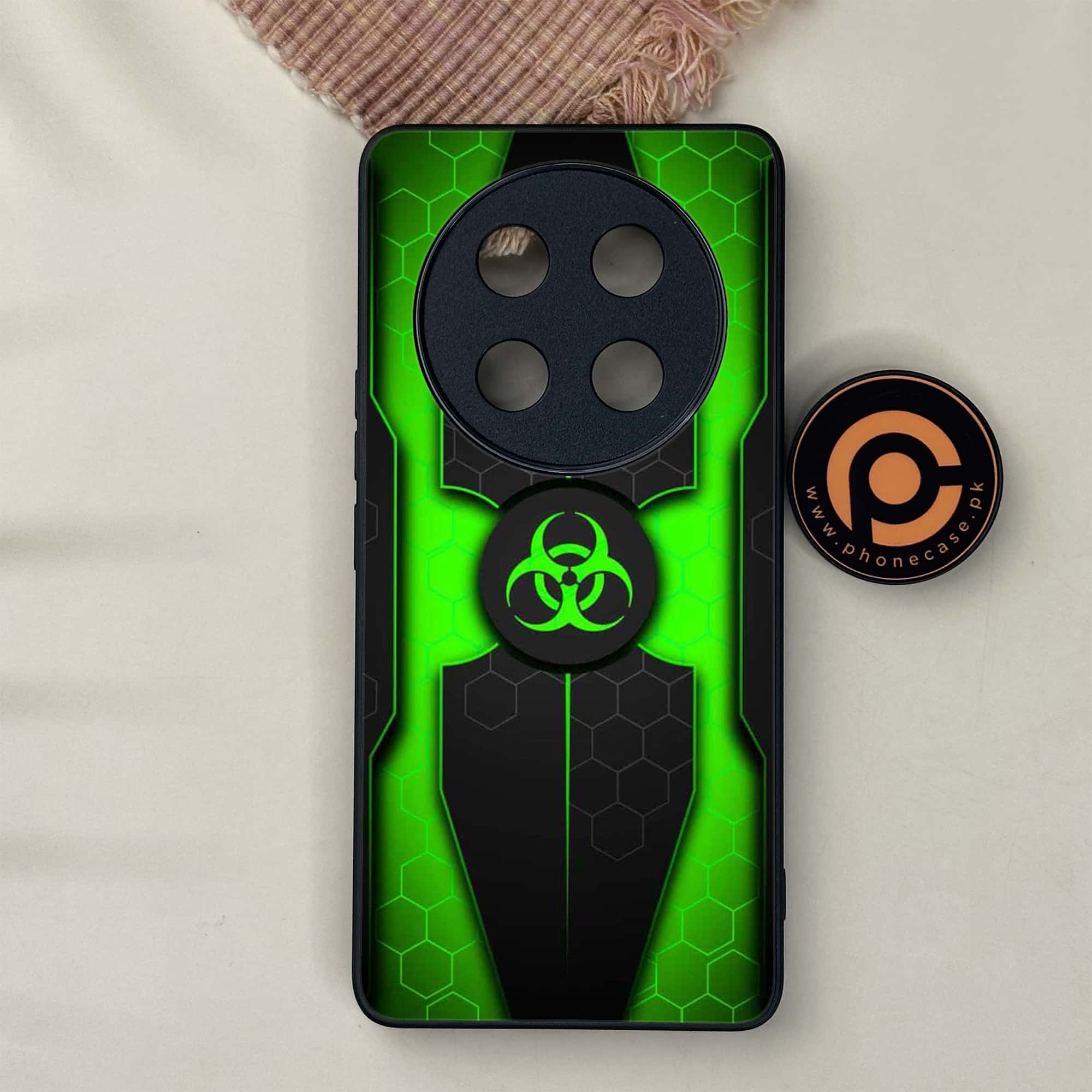 Honor X9c 5G - Biohazard Sign Series - Premium Metal Printed soft Bumper shock Proof Case