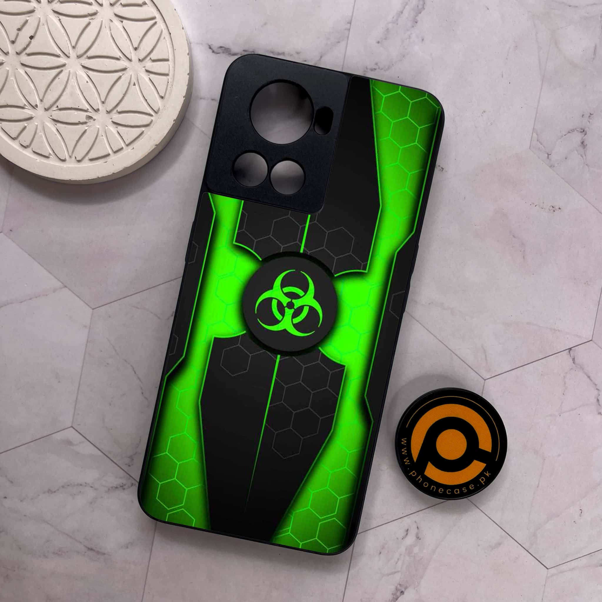 OnePlus 10R - Biohazard Sign Series - Premium Metal Printed soft Bumper shock Proof Case
