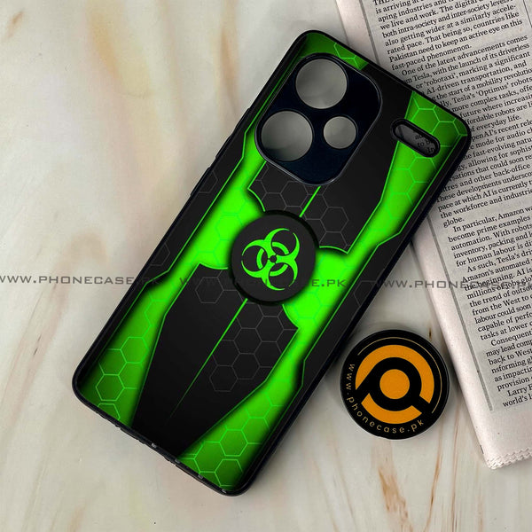 Redmi Note 13 Pro Plus 5G - Biohazard Sign Design 3  - Premium Metal Printed soft Bumper shock Proof Case  CS-35170