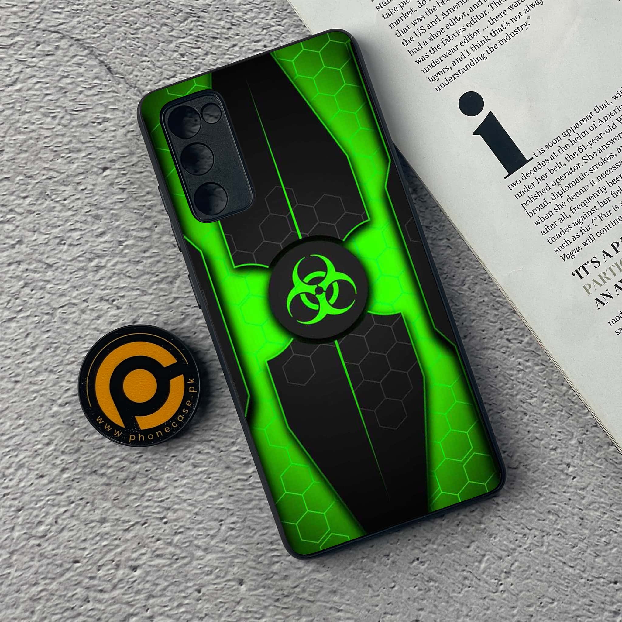 Samsung Galaxy S20 FE Biohazard Sign Series Premium Printed Glass soft Bumper shock Proof Case