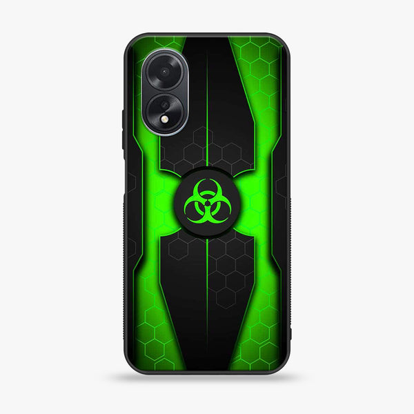 Oppo A38 4G - Biohazard Sign Design 3 - Premium Printed Metal soft Bumper shock Proof Case CS-14465