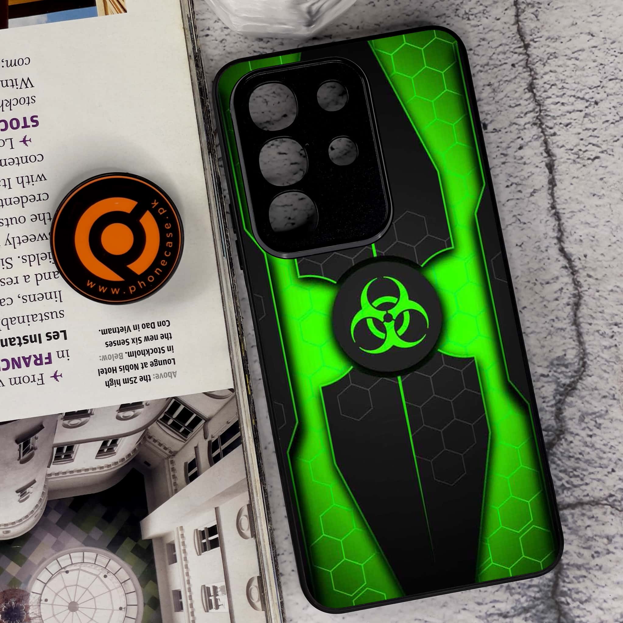 Vivo Y29 4G - Biohazard Sign Series - Premium Metal Printed soft Bumper Shock Proof Case