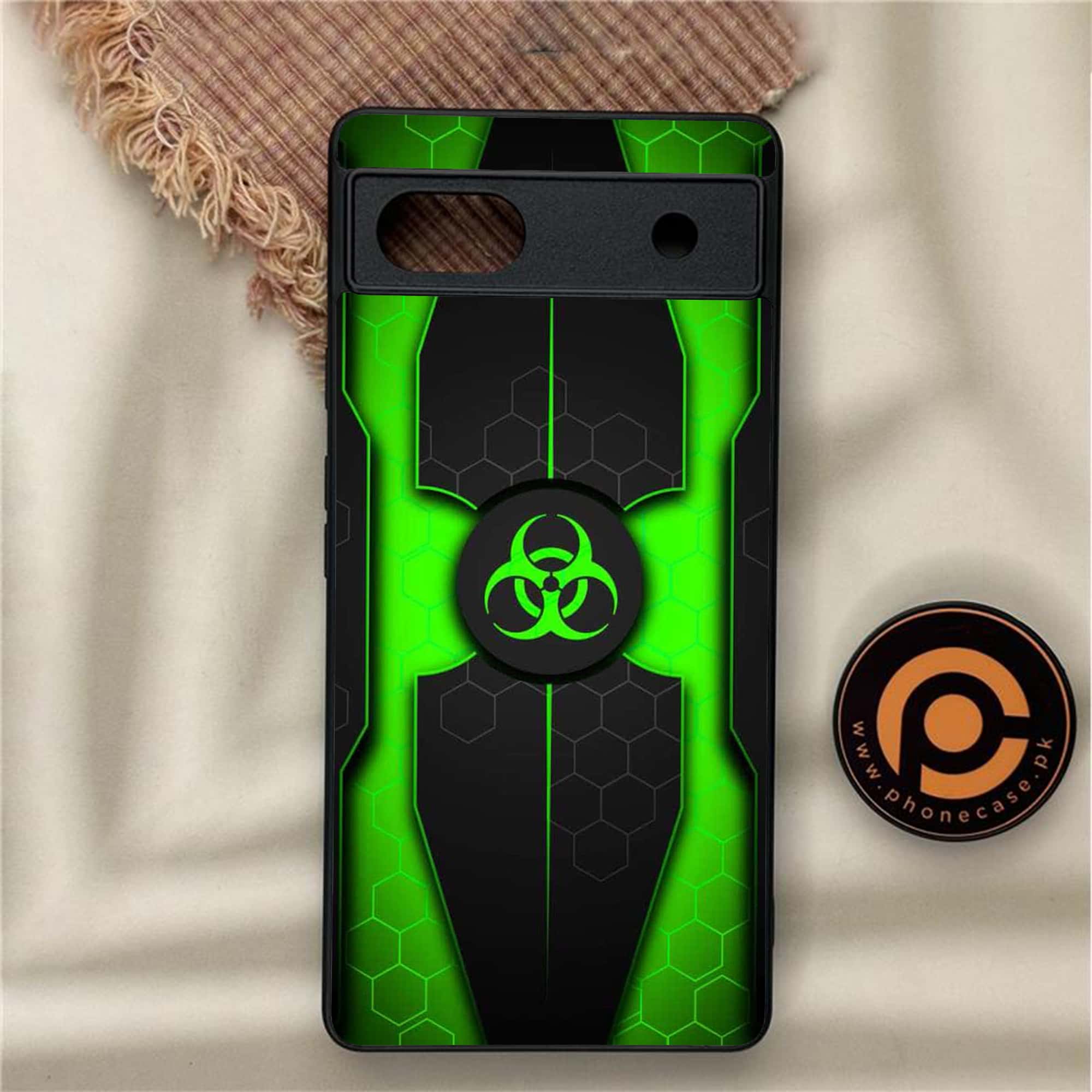Google Pixel 6A - Biohazard Sign Series - Premium Metal Printed soft Bumper Shock Proof Case