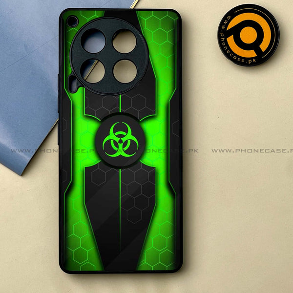 Tecno Camon 30 - Biohazard Sign Design 3 -  Premium Printed Metal soft Bumper shock Proof Case
