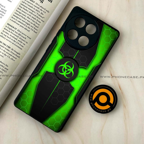 Tecno Camon 30s - Biohazard Sign  Design 3 - Premium Metal Printed soft Bumper shock Proof Case  CS-30813