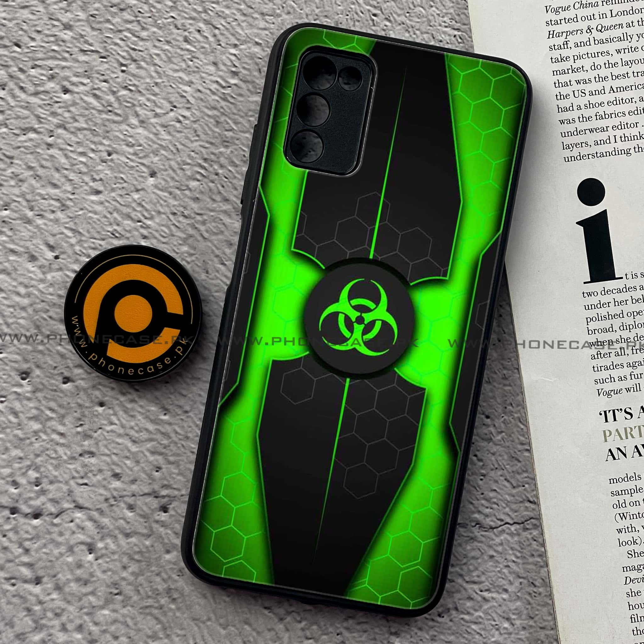 Samsung Galaxy A02s - Biohazard Sign Series  - Premium Printed Metal soft Bumper shock Proof Case