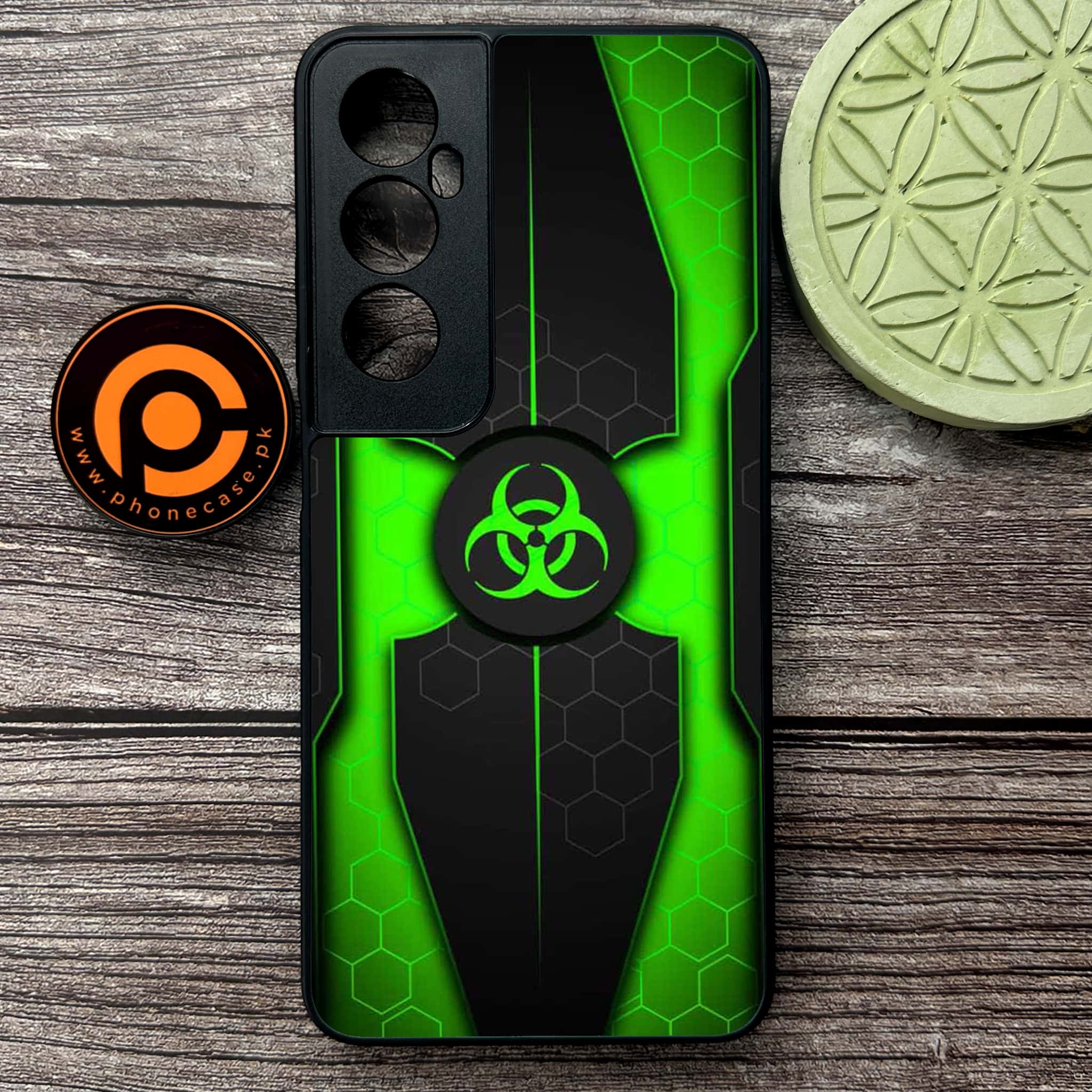 Realme C65  - Biohazard Sign Series - Premium Metal Printed soft Bumper shock Proof Case