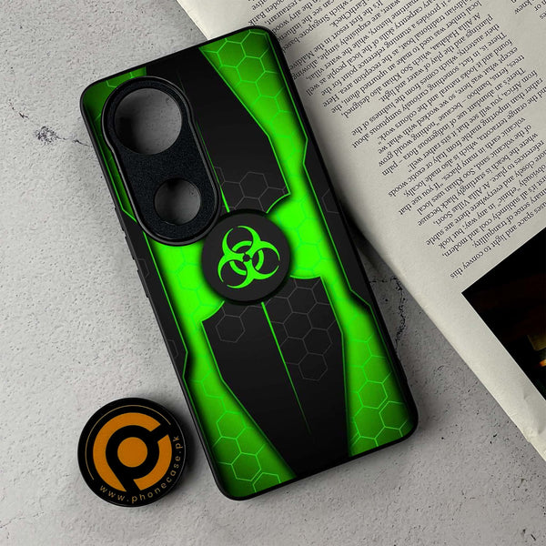 Vivo V50 -  Biohazard Sign  Design 3  - Premium Metal Printed Soft Bumper Shockproof Case CS-32457