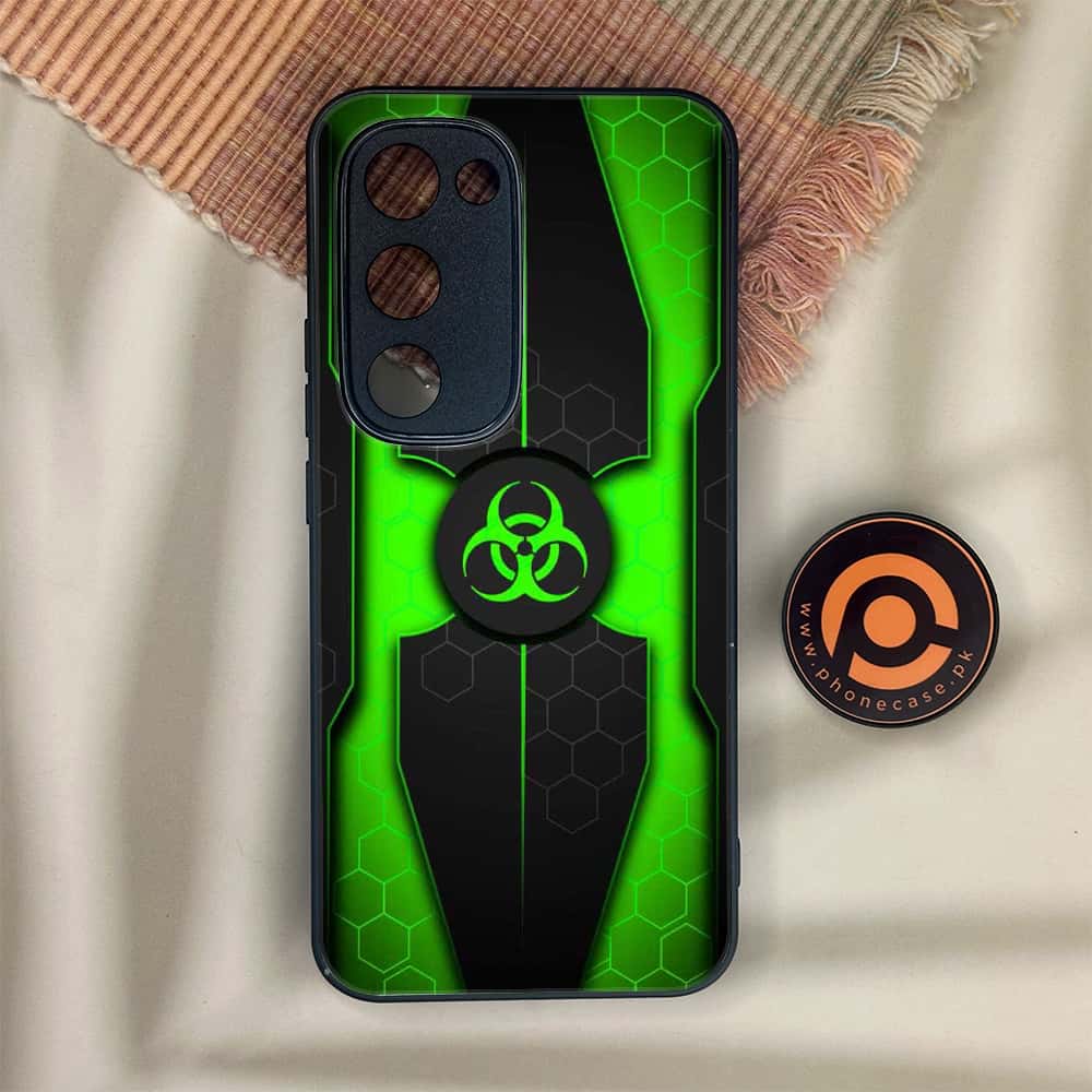 Tecno Spark 40 Pro Plus - Biohazard Sign Series - Premium Metal Printed soft Bumper shock Proof Case