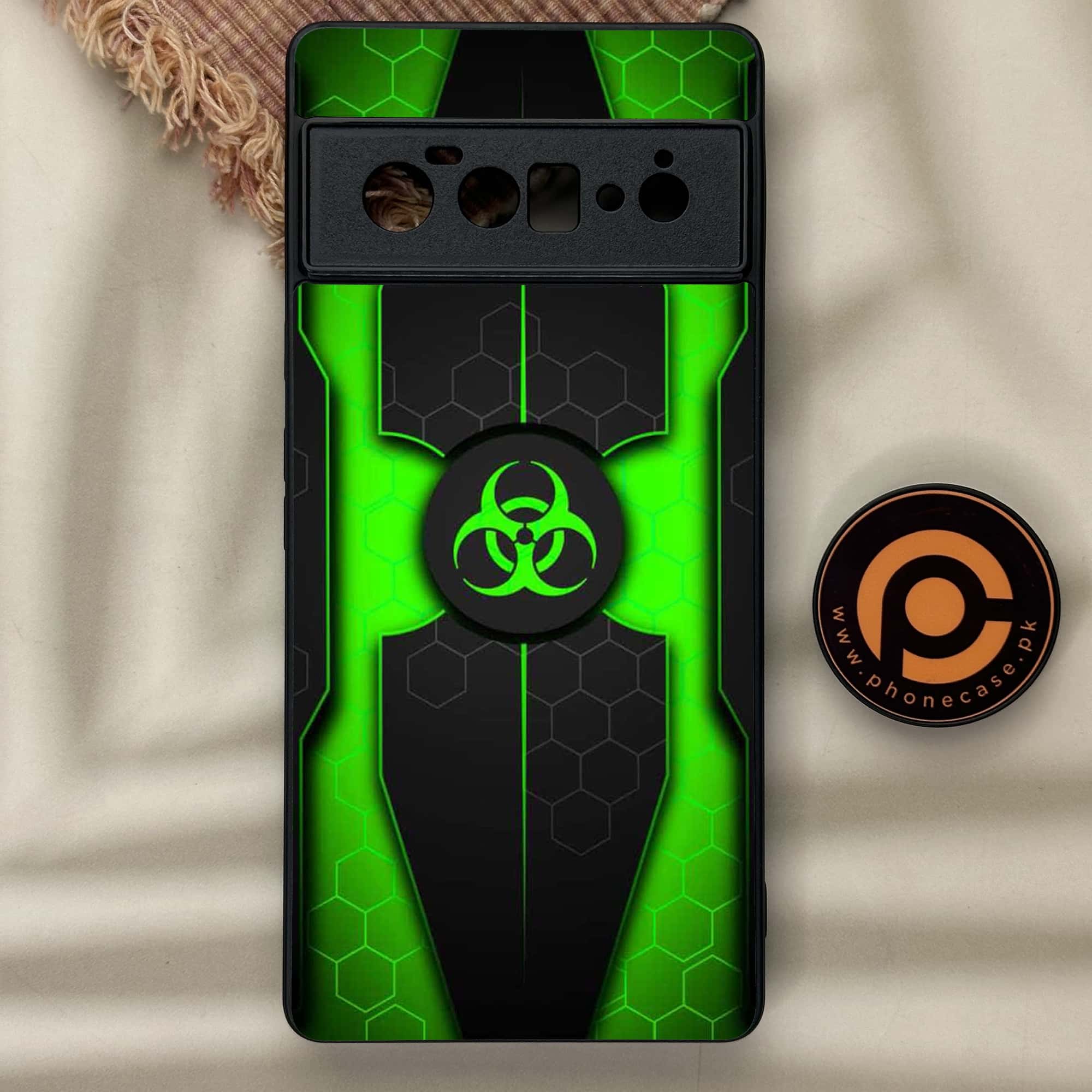 Google Pixel 6 Pro - Biohazard Sign Series - Premium Metal Printed soft Bumper Shock Proof Case
