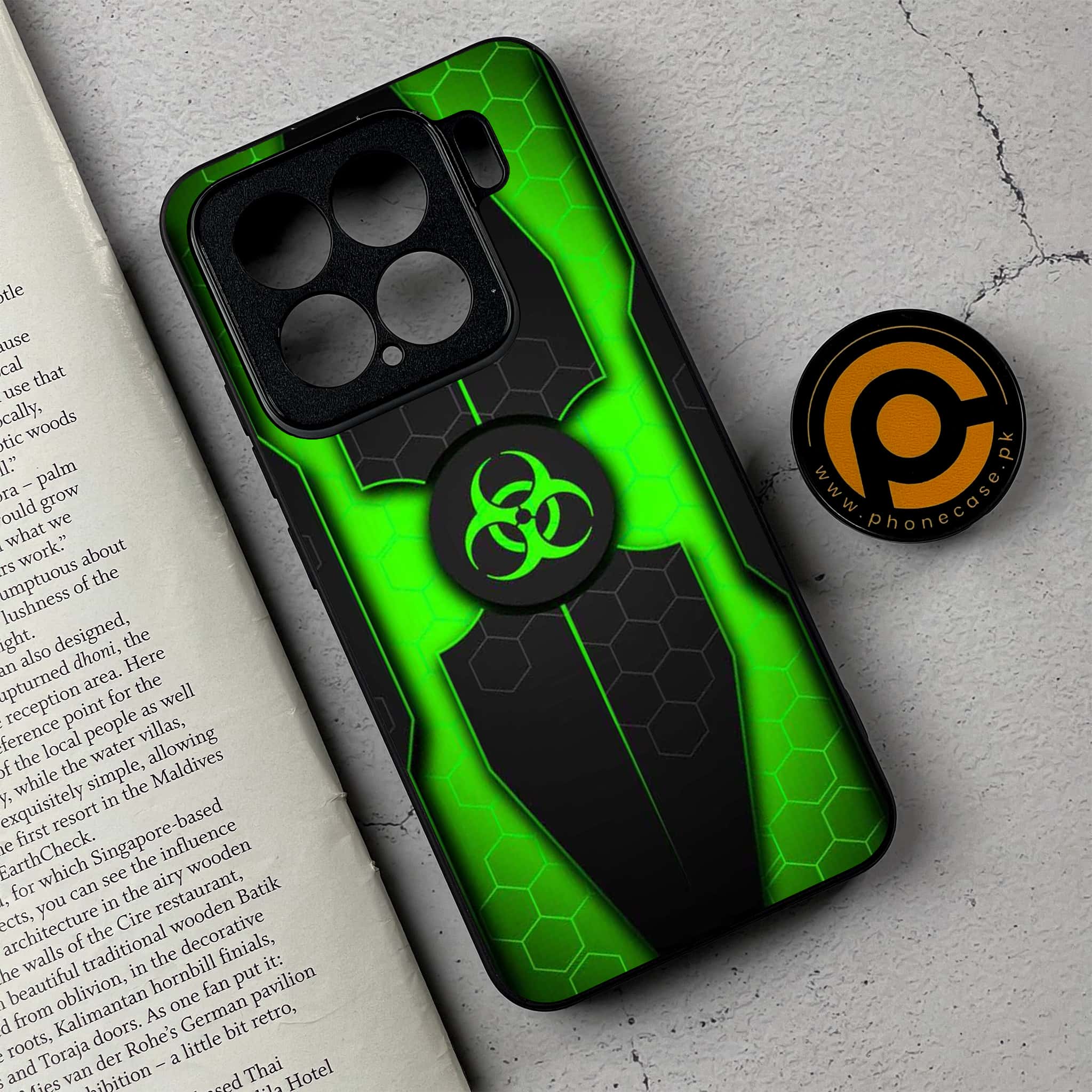 Xiaomi 15 - Biohazard Sign Series - Premium Metal Printed soft Bumper shock Proof Case