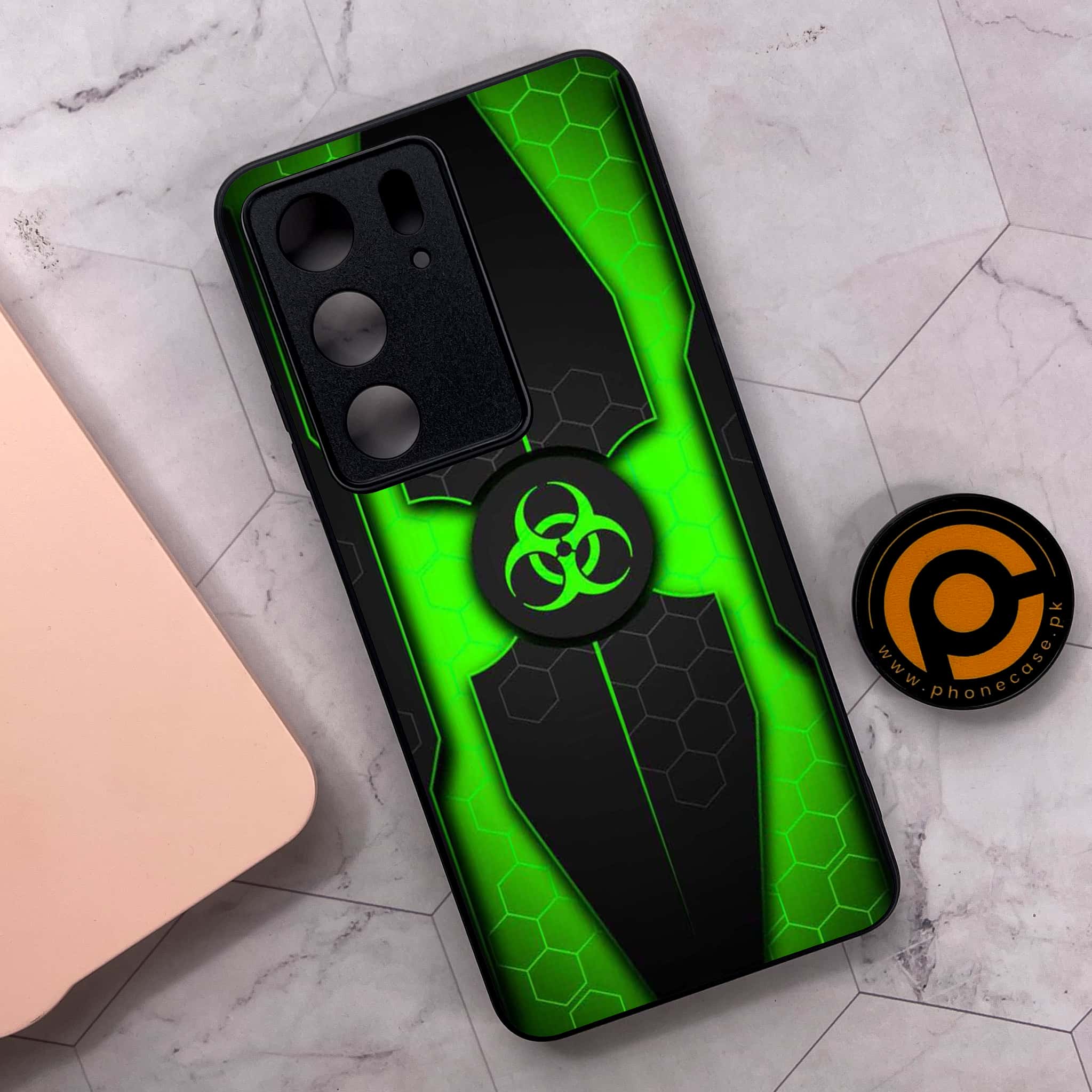 Realme C75x 4G - Biohazard Sign Series - Premium Metal Printed soft Bumper shock Proof Case