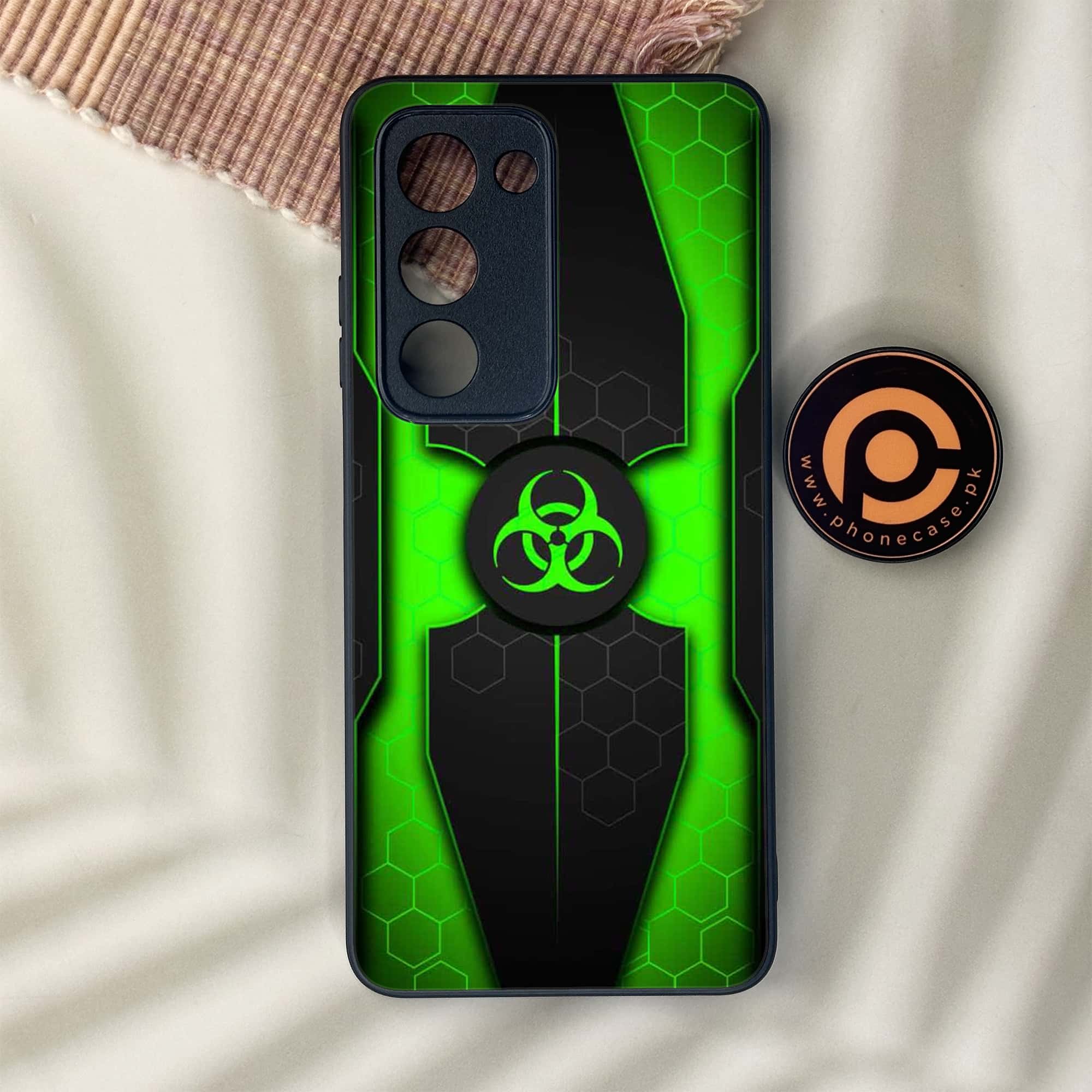 Oppo A5 2025 - Biohazard Sign Series - Premium Metal Printed soft Bumper shock Proof Case