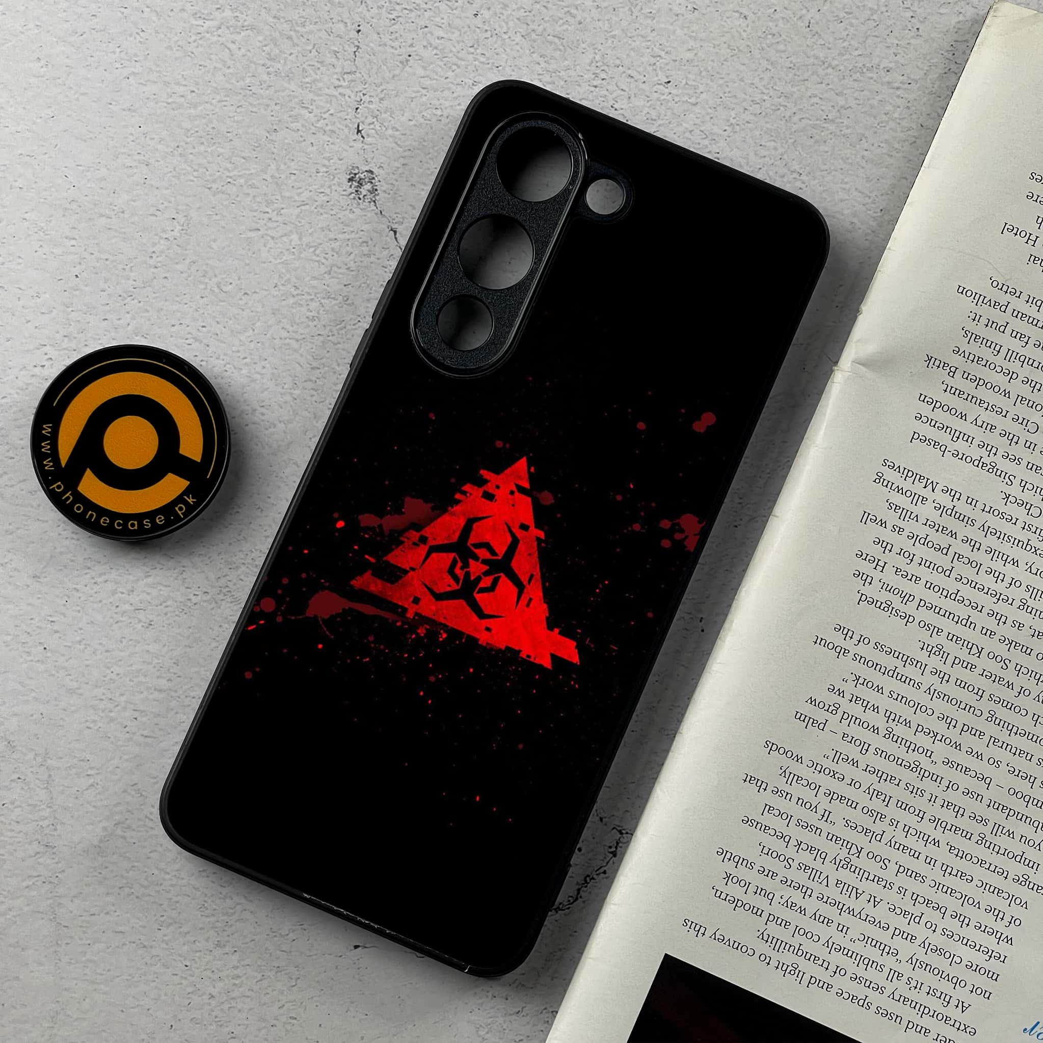 Vivo Y04 - Biohazard Sign Series - Premium Metal Printed Soft Bumper Shockproof Case