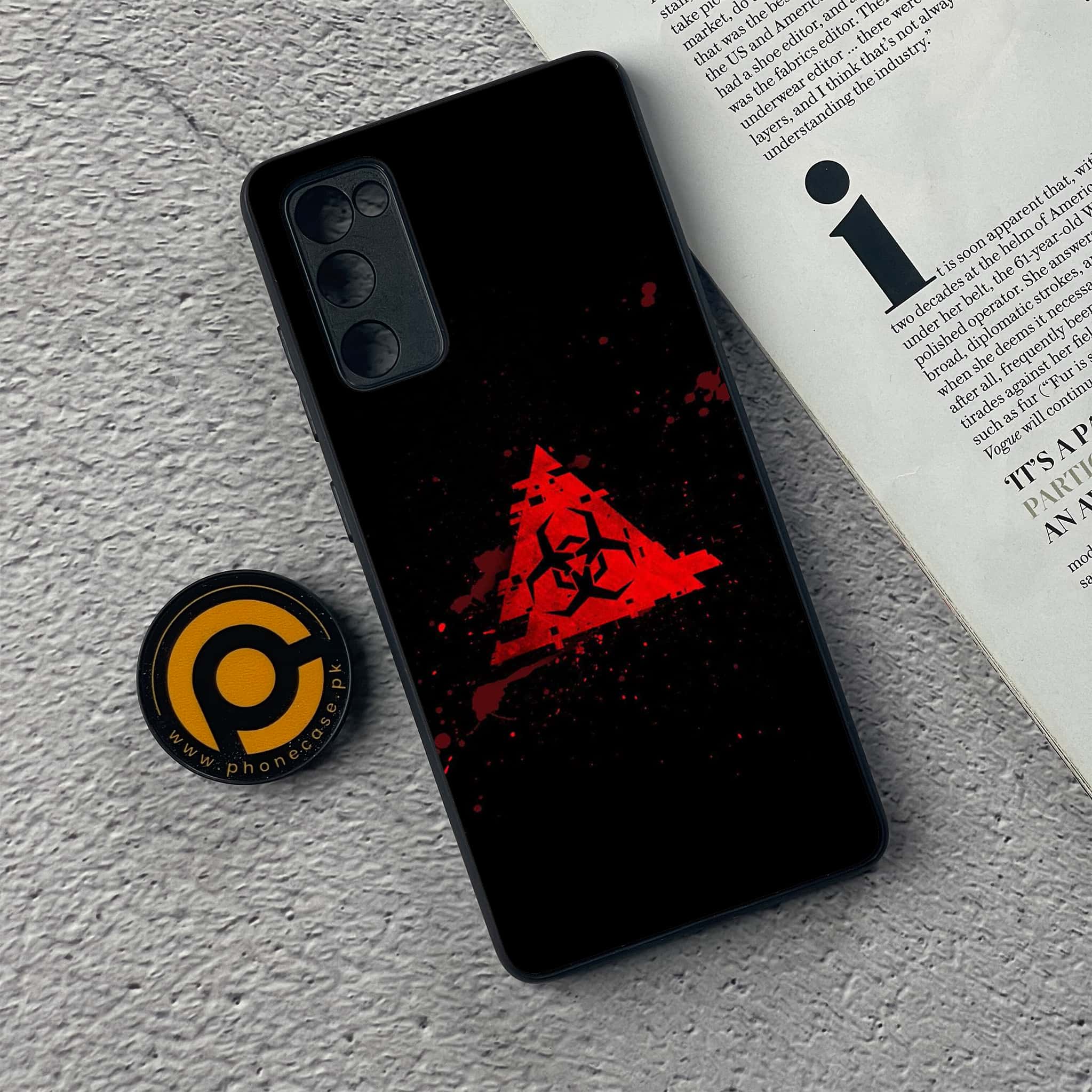 Samsung Galaxy S20 FE Biohazard Sign Series Premium Printed Glass soft Bumper shock Proof Case