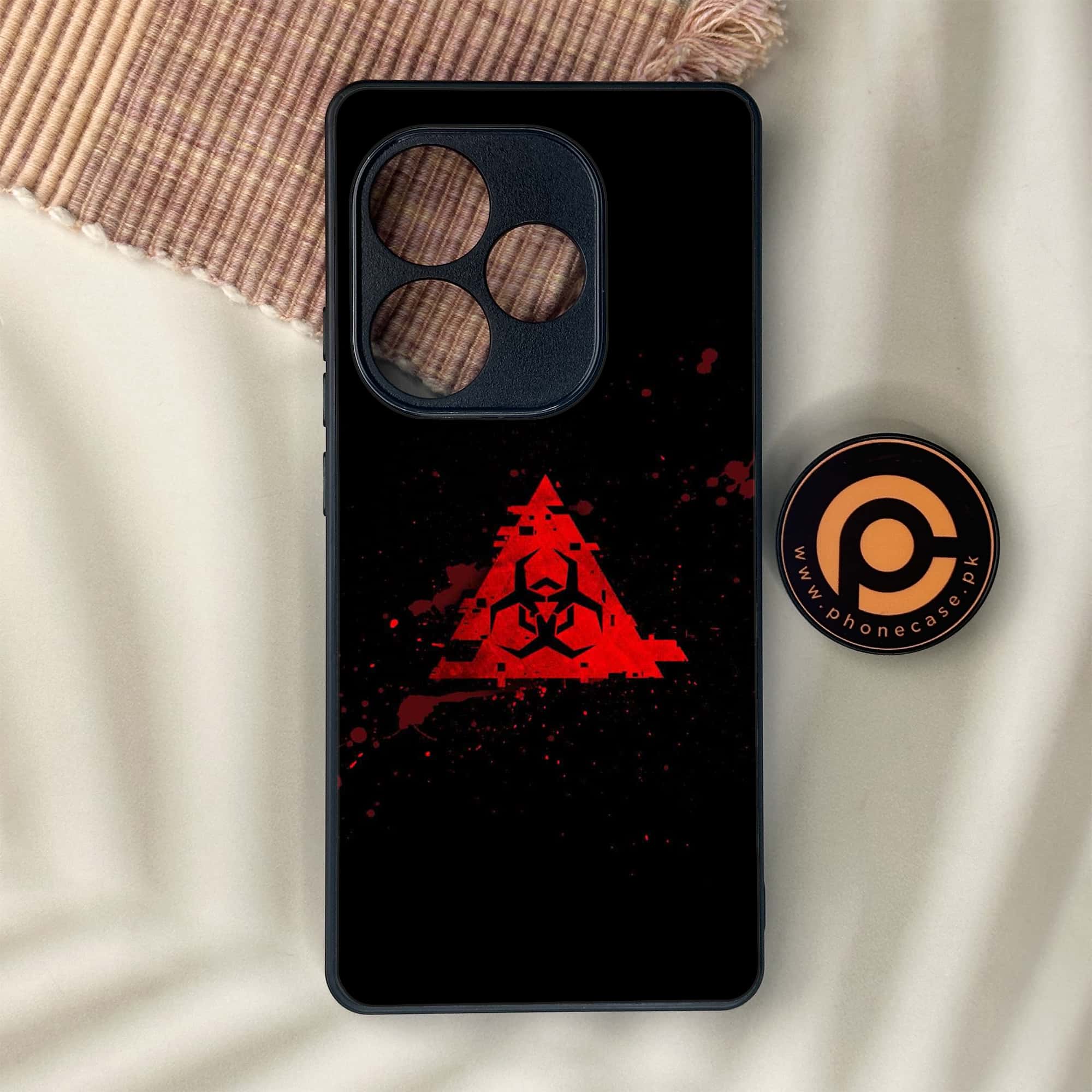 Realme GT 6 - Biohazard Sign Series - Premium Metal Printed soft Bumper shock Proof Case